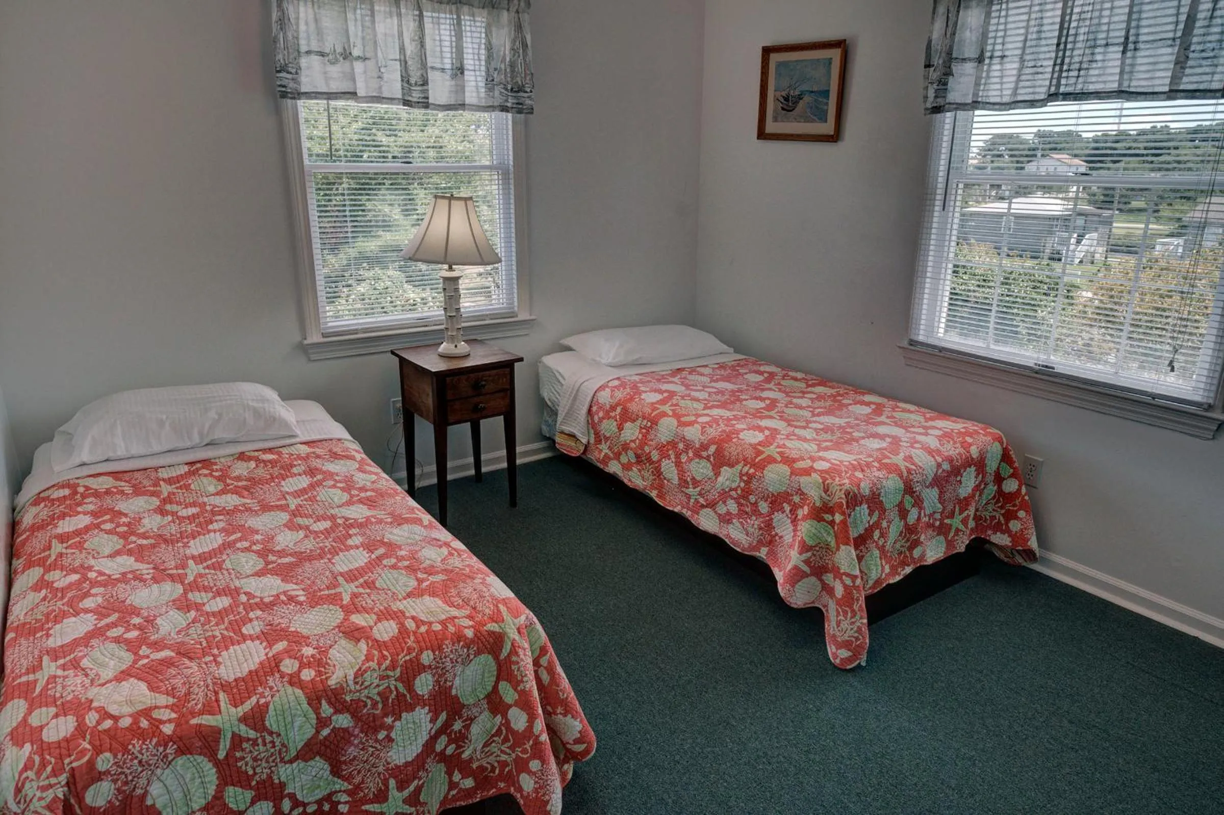 Bed in Outer Banks Motel - Village Accommodations