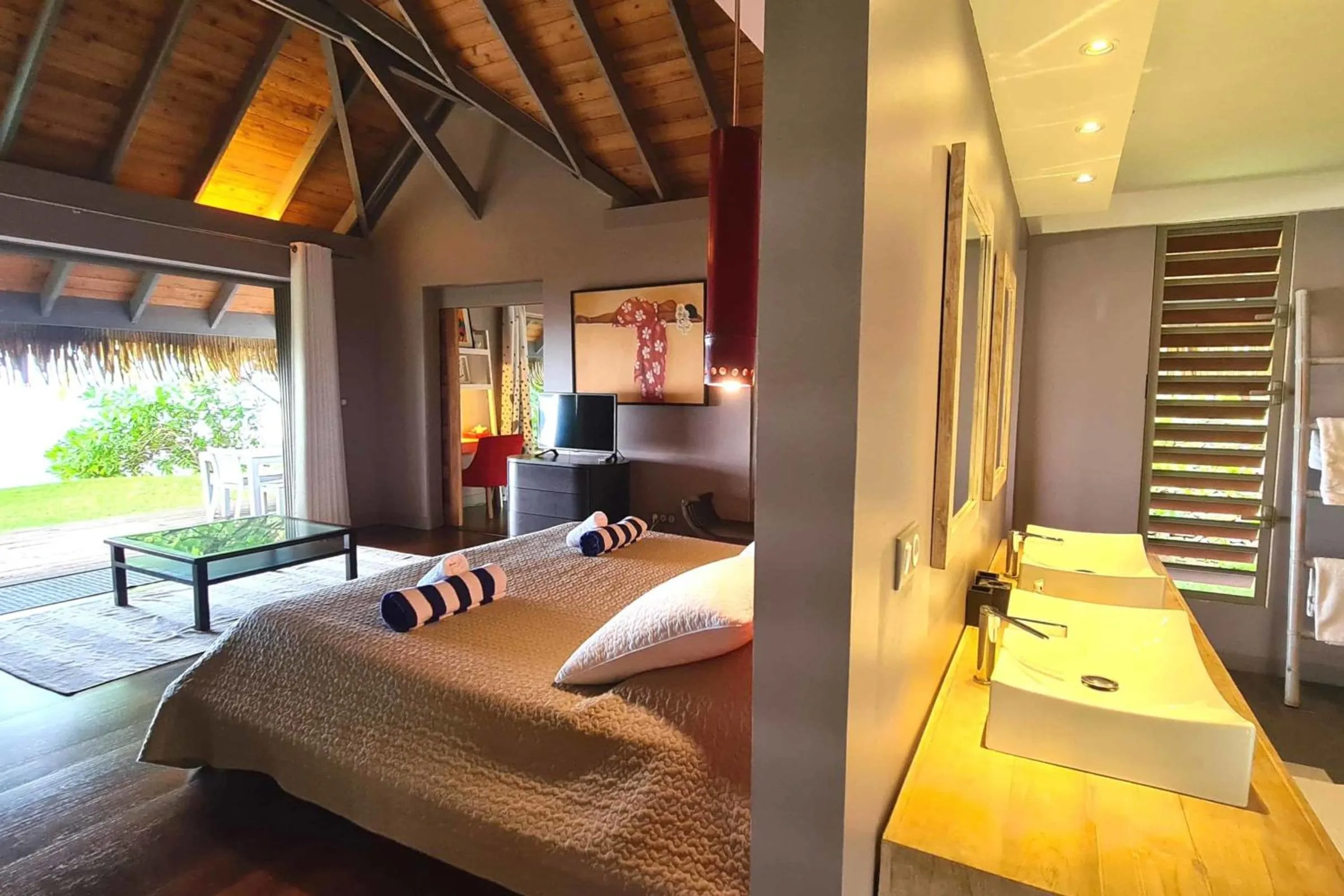 Bed in Villa Meheana