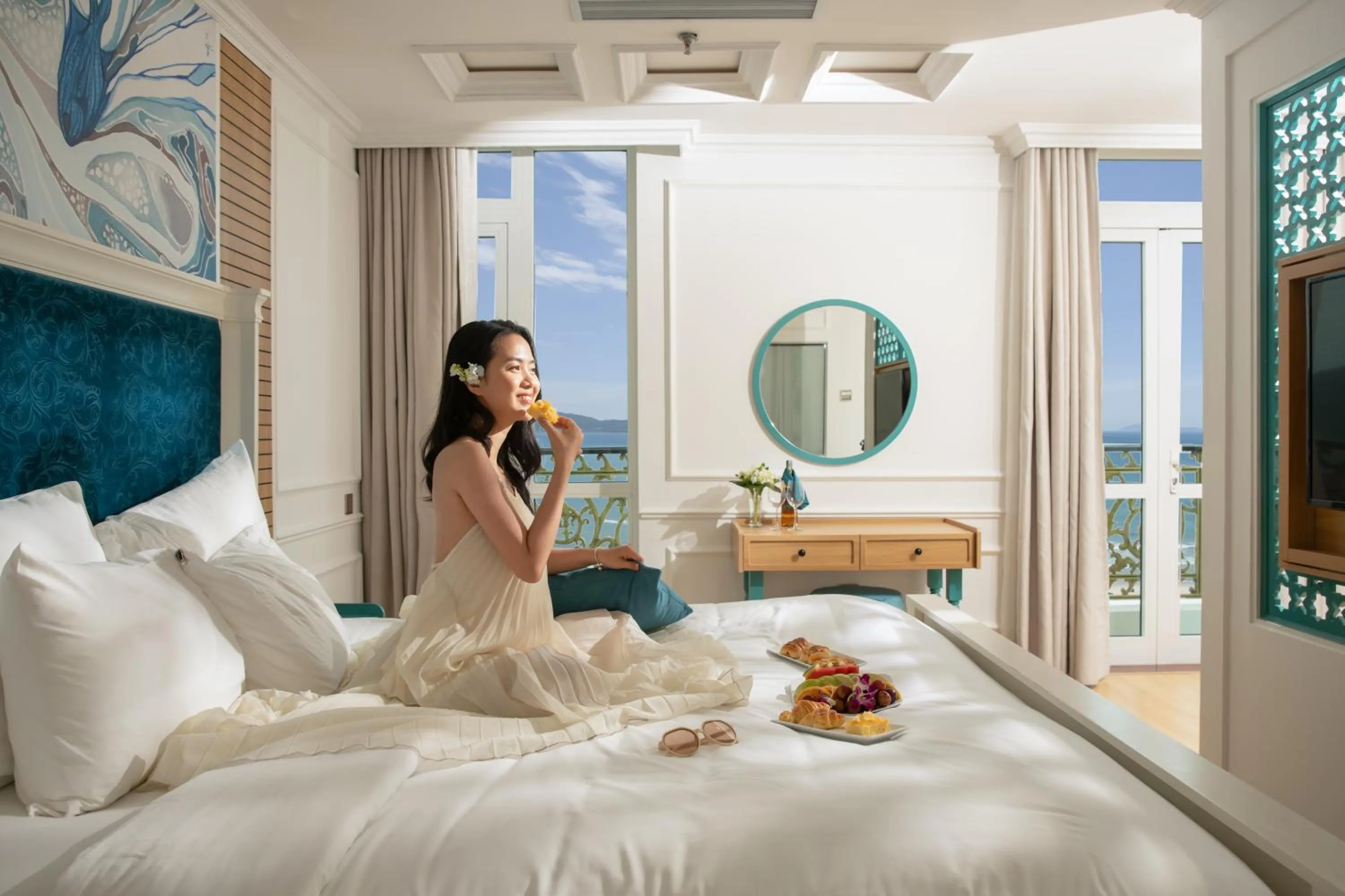 Bed in Paracel Beach Hotel