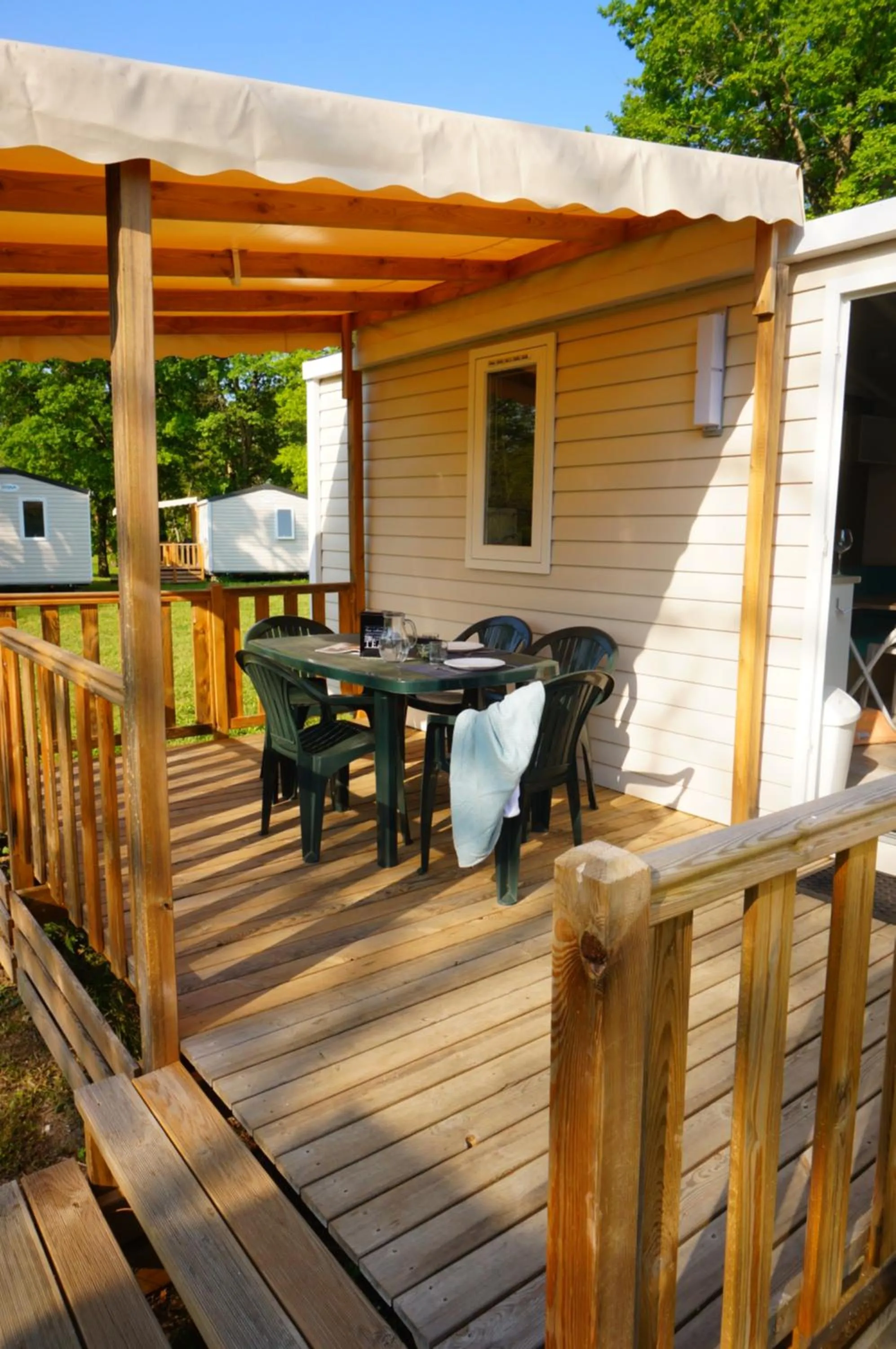 Balcony/Terrace in Camping de l'île