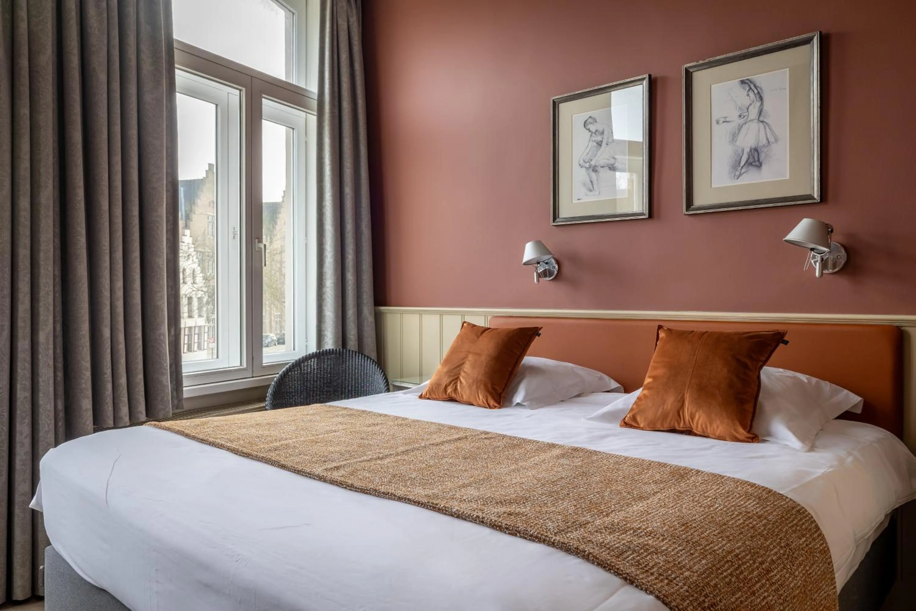 Bedroom, Bed in Hotel Ter Duinen