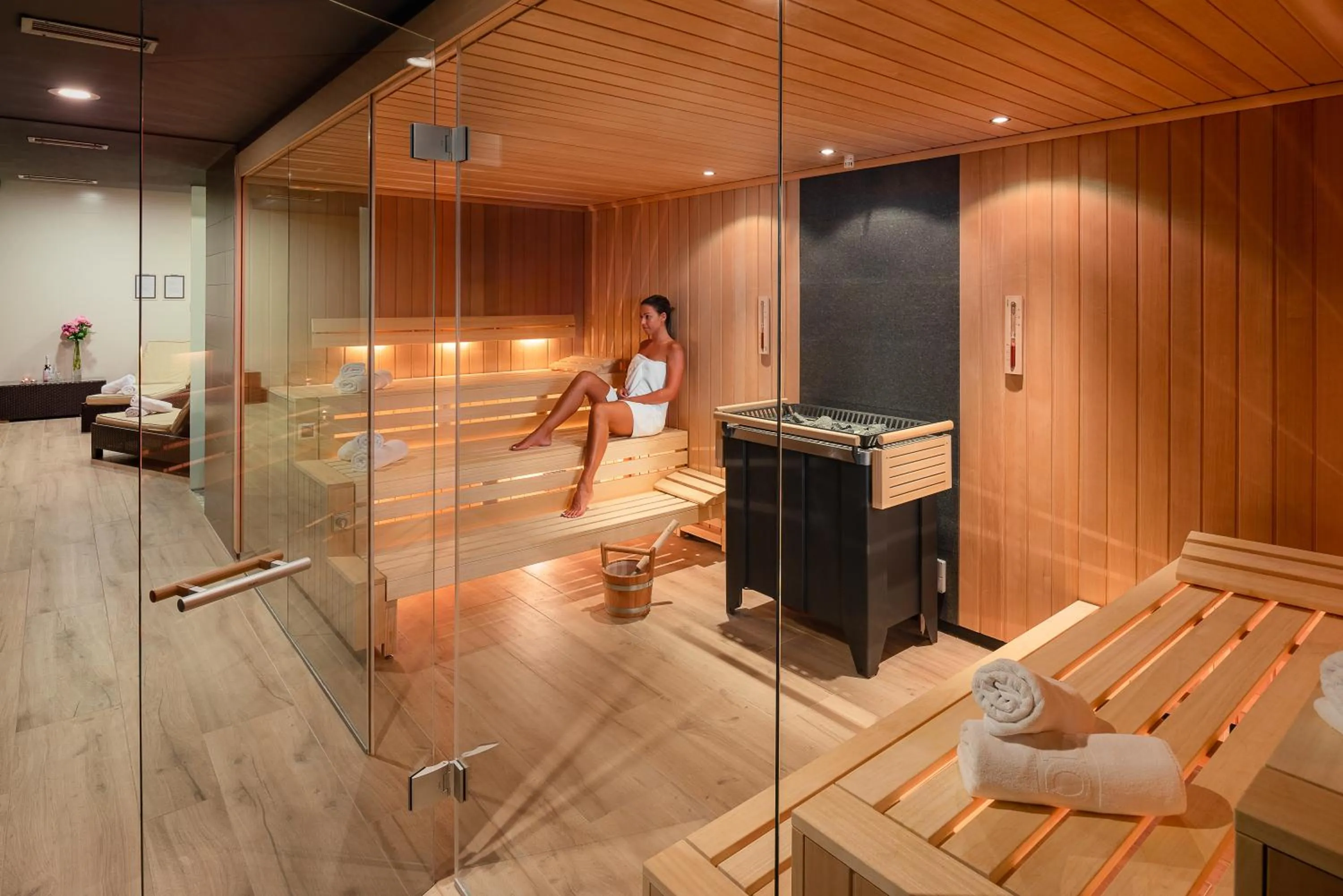 Sauna in Hotel Olympia Sky