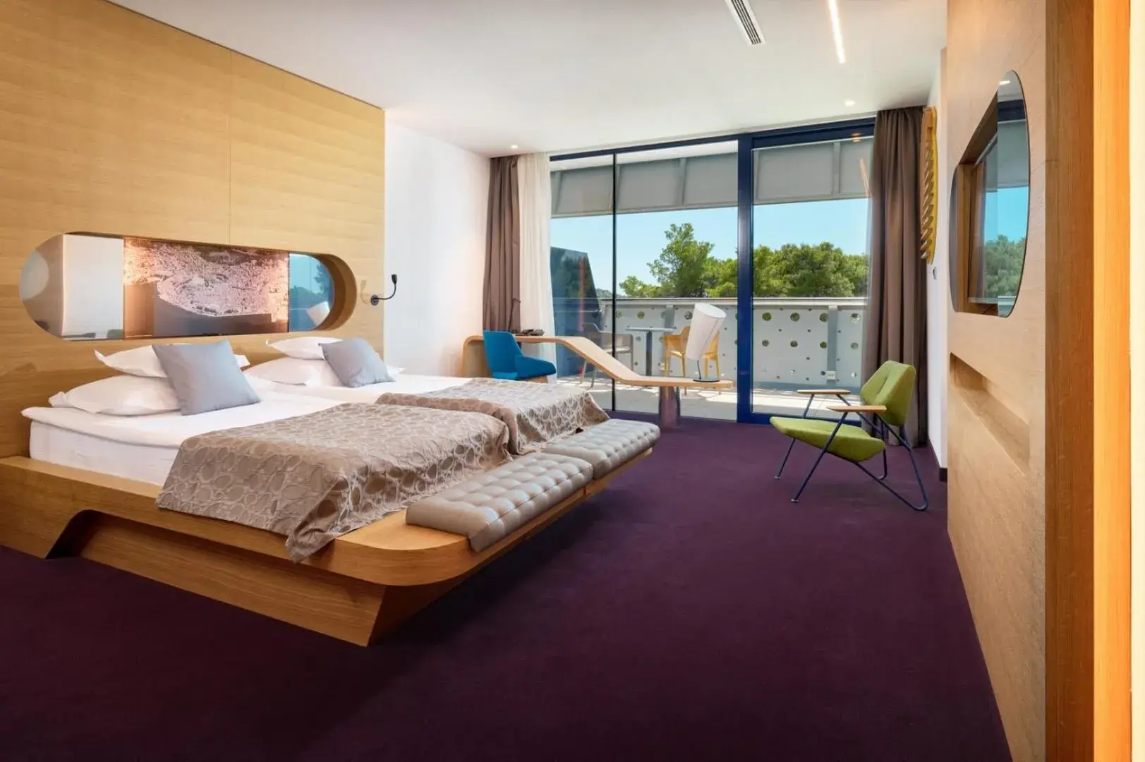 Superior Double or Twin Room with Balcony and Park View - single occupancy in Hotel Olympia Sky Superior Double or Twin Room with Balcony and Park View - single occupancy in Hotel Olympia Sky