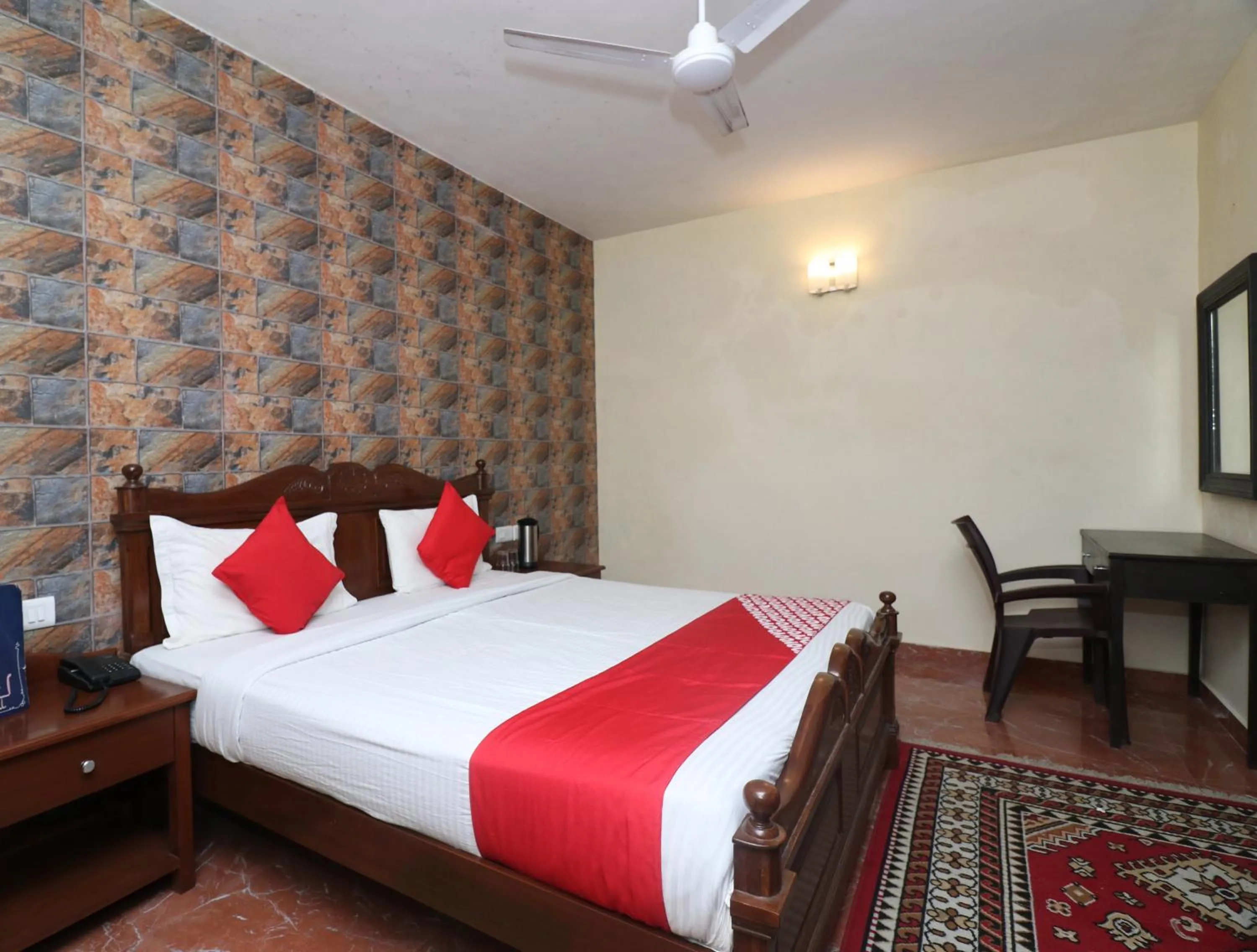 Bed in Corbett Comfort Lodge