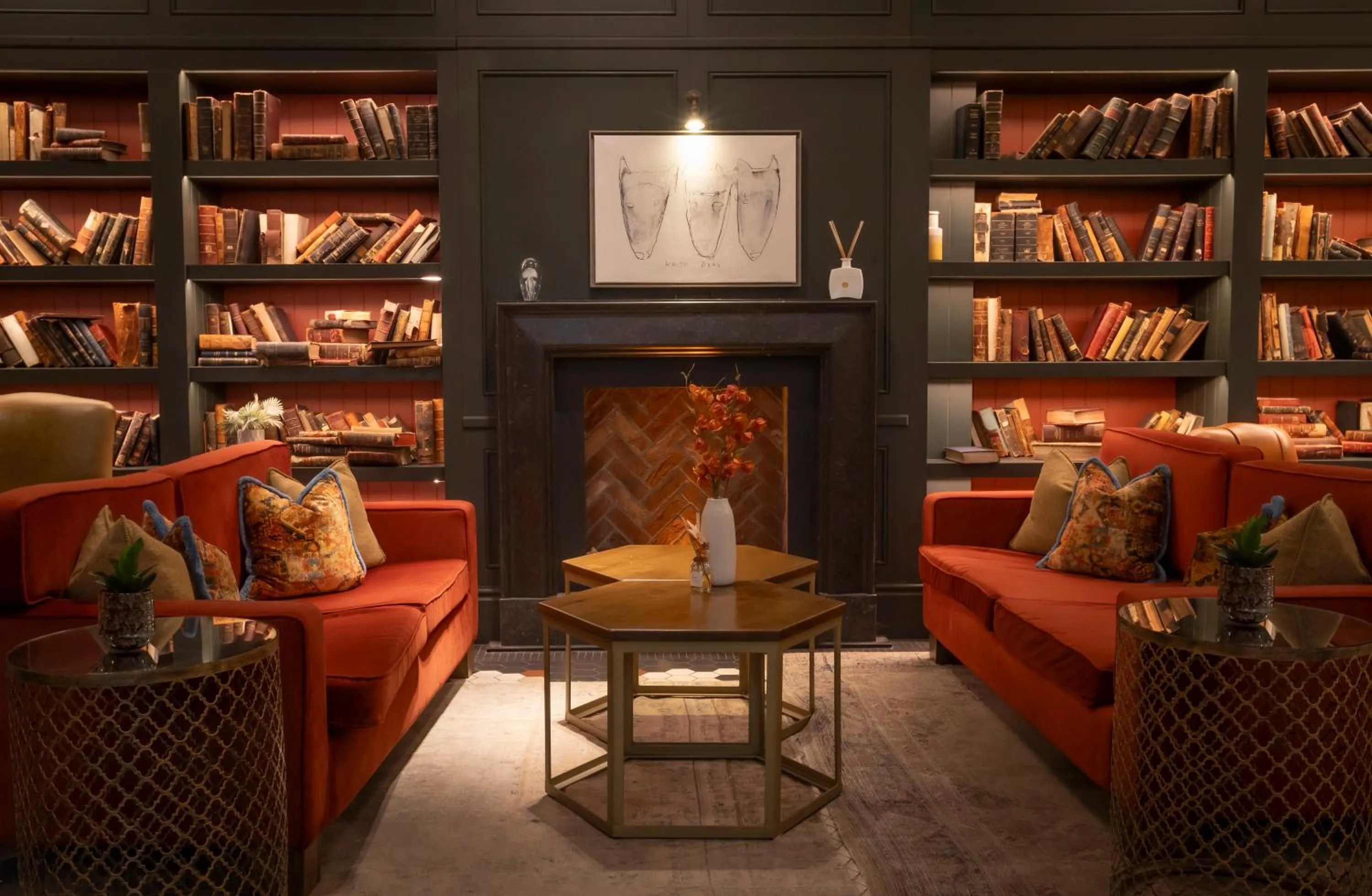 Library in Clayton Hotel Cambridge