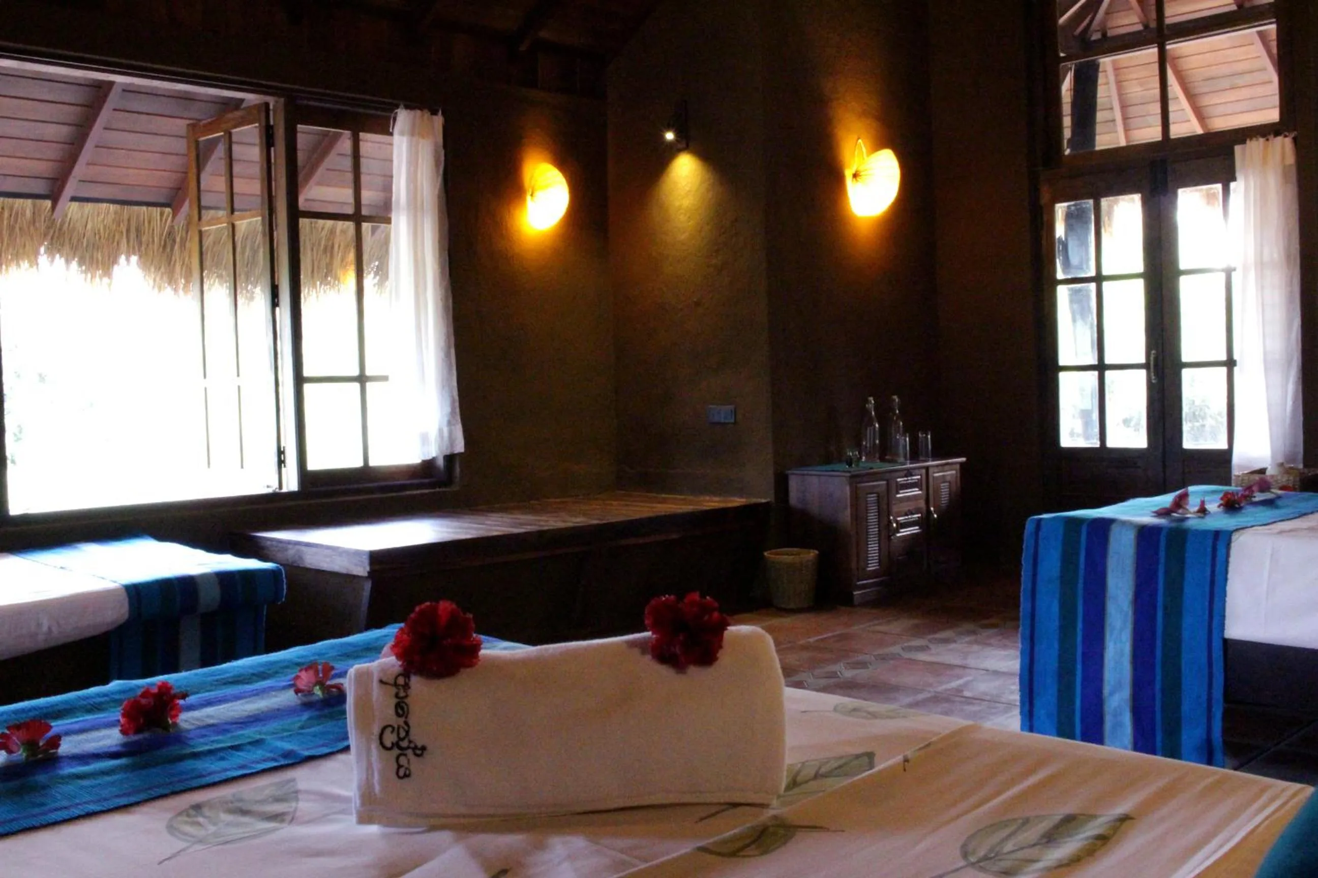 Bedroom, Bed in Athreya Ayurveda Ashram