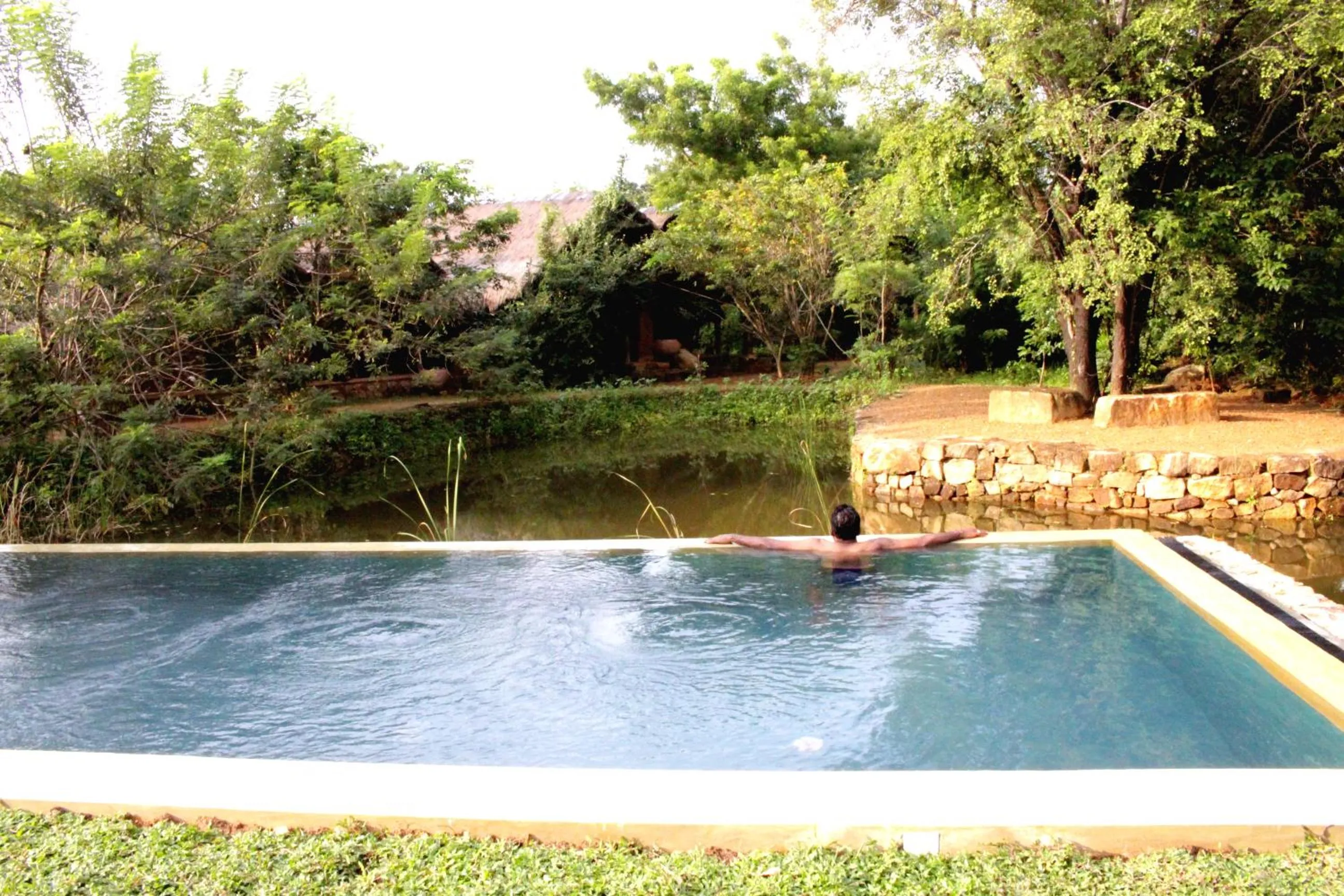 Pool view in Athreya Ayurveda Ashram