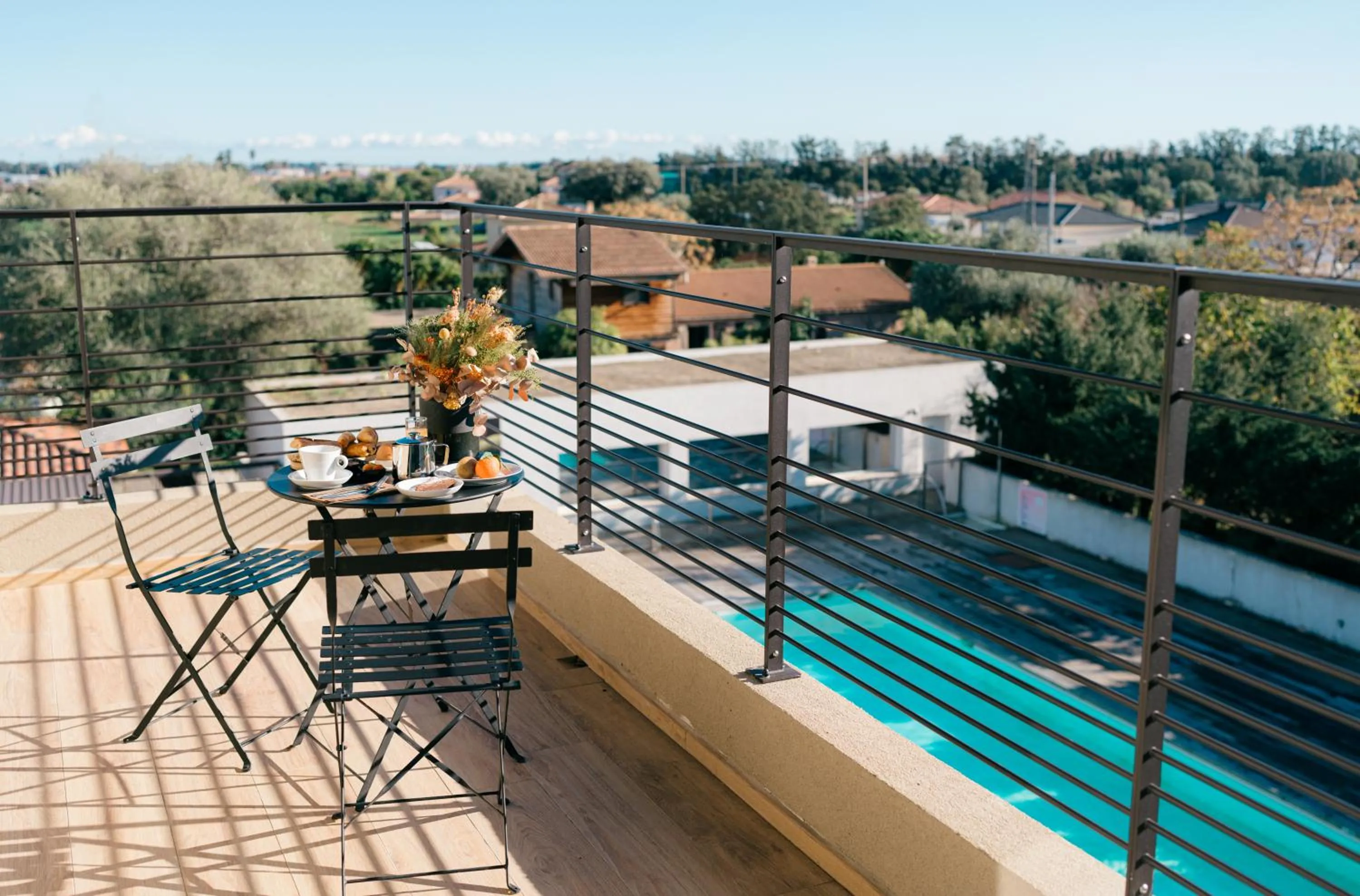 Balcony/Terrace in Hôtel Spa Restaurant La Madrague