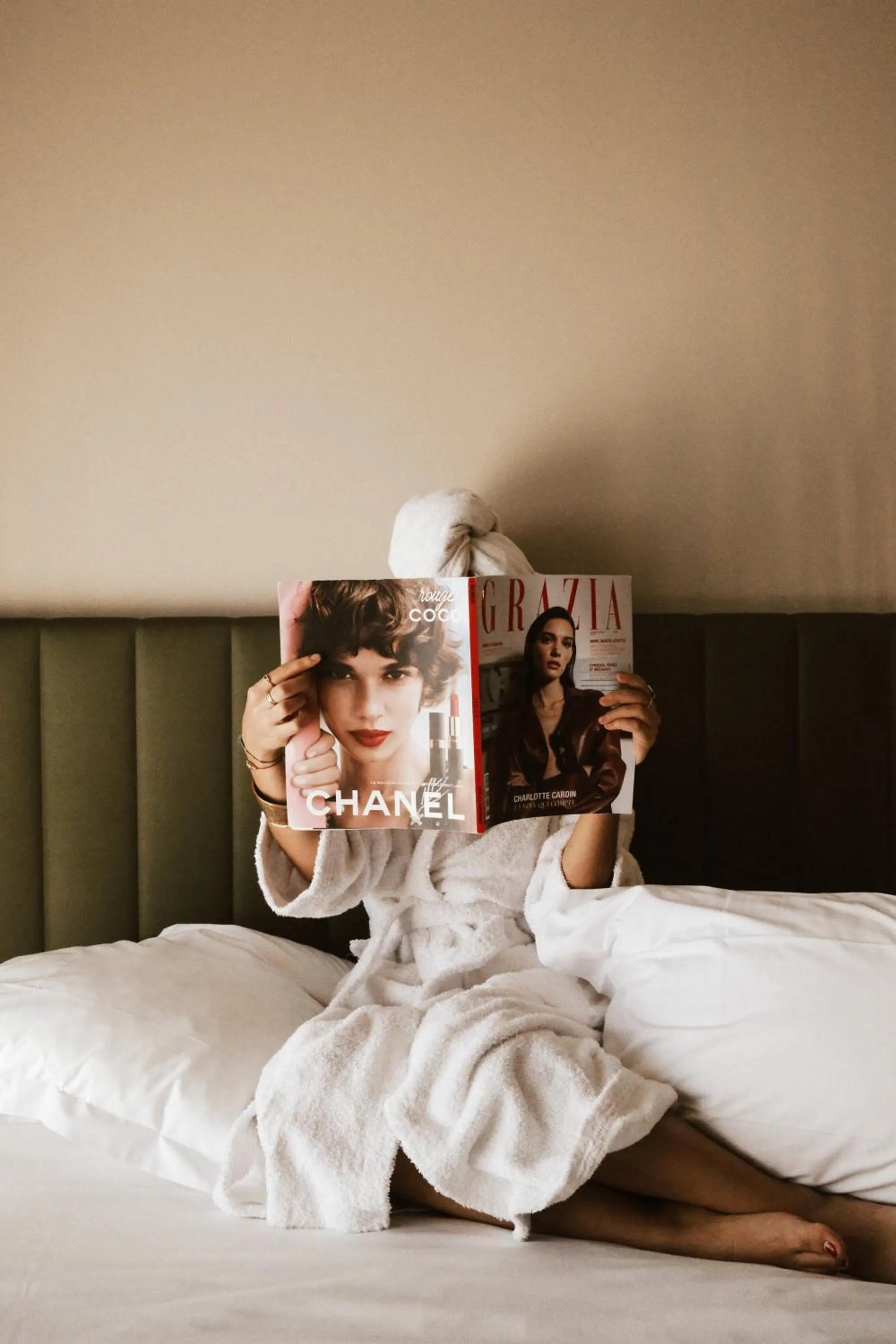 Bed in Hôtel Spa Restaurant La Madrague