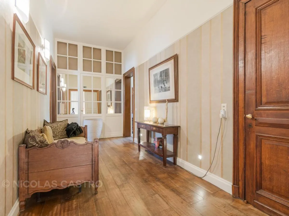 Living room, Bed in Hotel Dufays