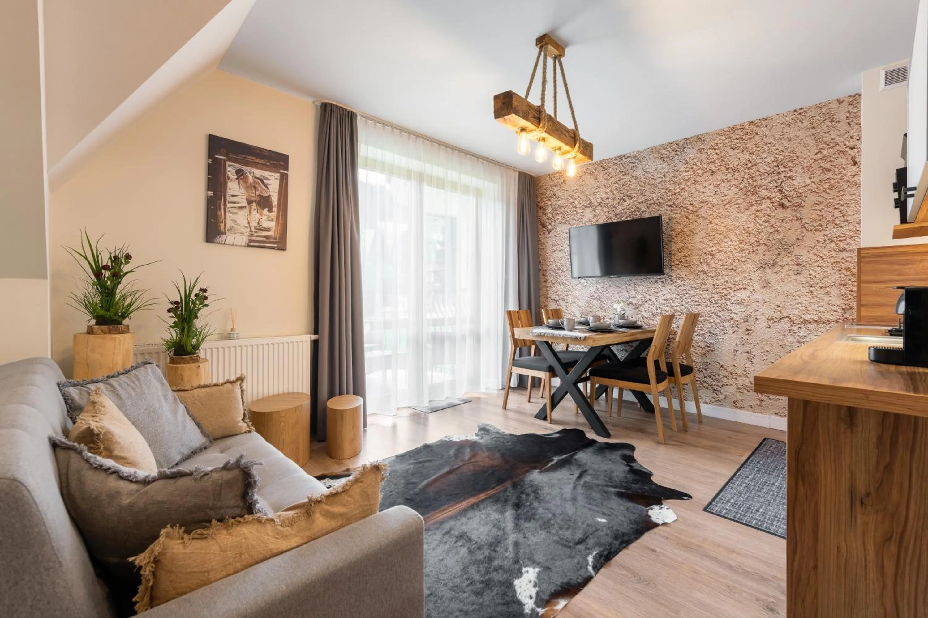 Seating area in Bory6a Apartamenty & Free Parking