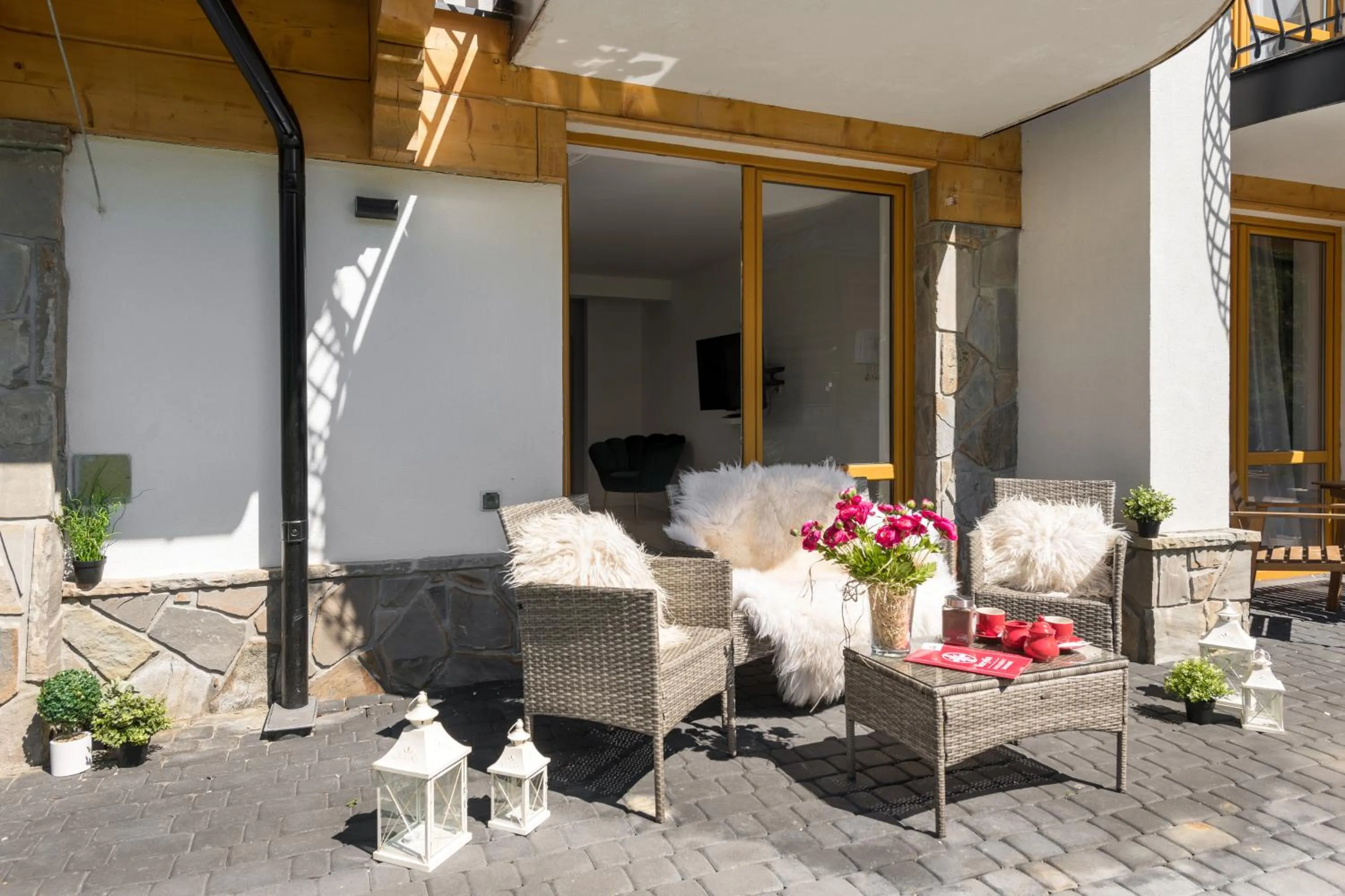 Balcony/Terrace in Bory6a Apartamenty & Free Parking