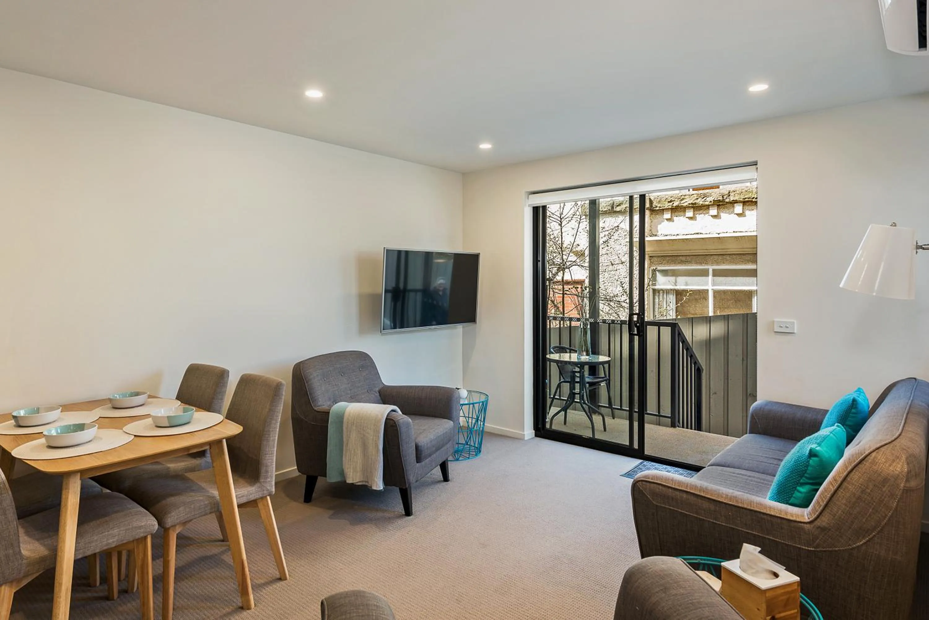 Living room in 110 Hampden Apartments