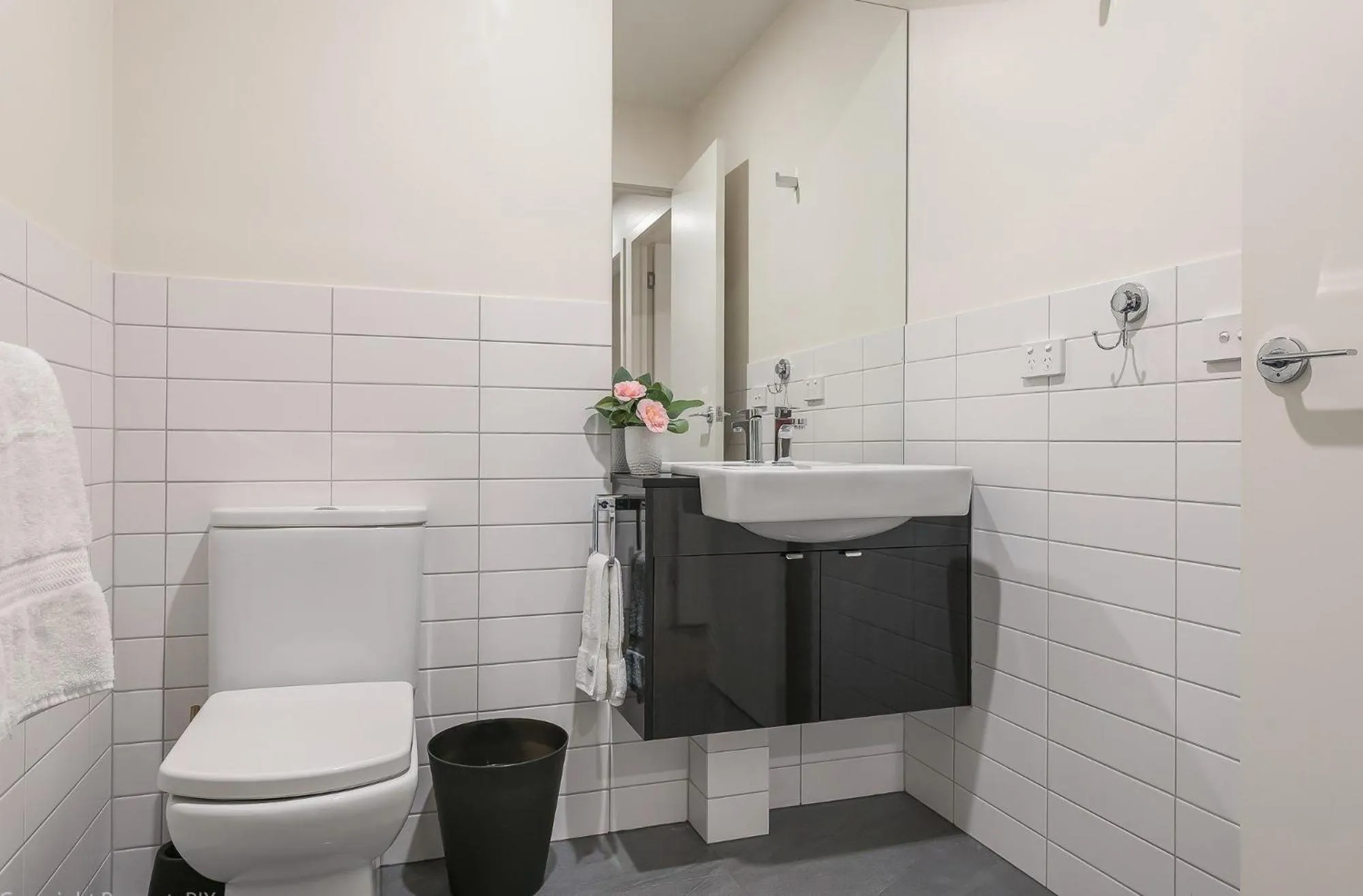 Shower in 110 Hampden Apartments