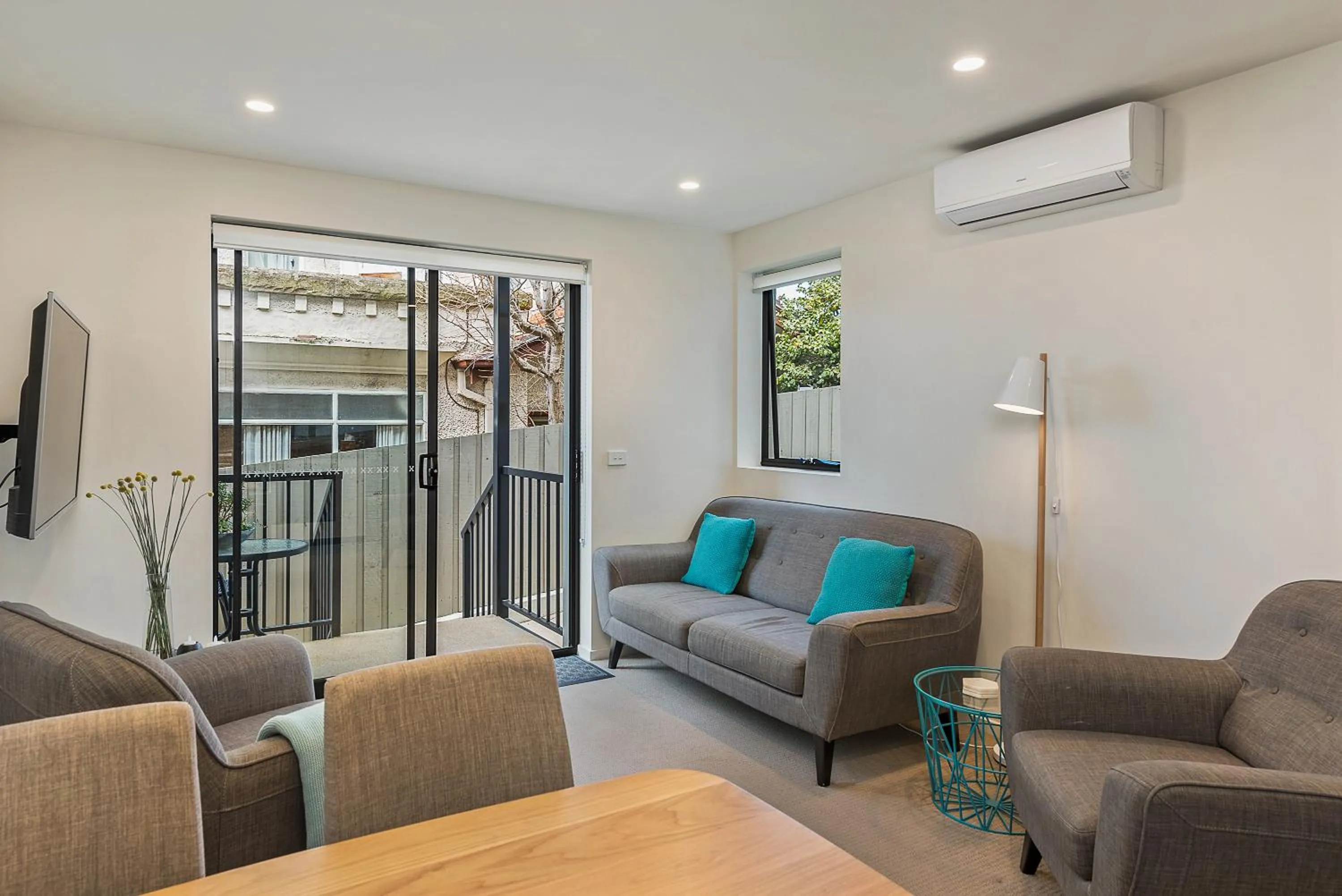 Living room in 110 Hampden Apartments