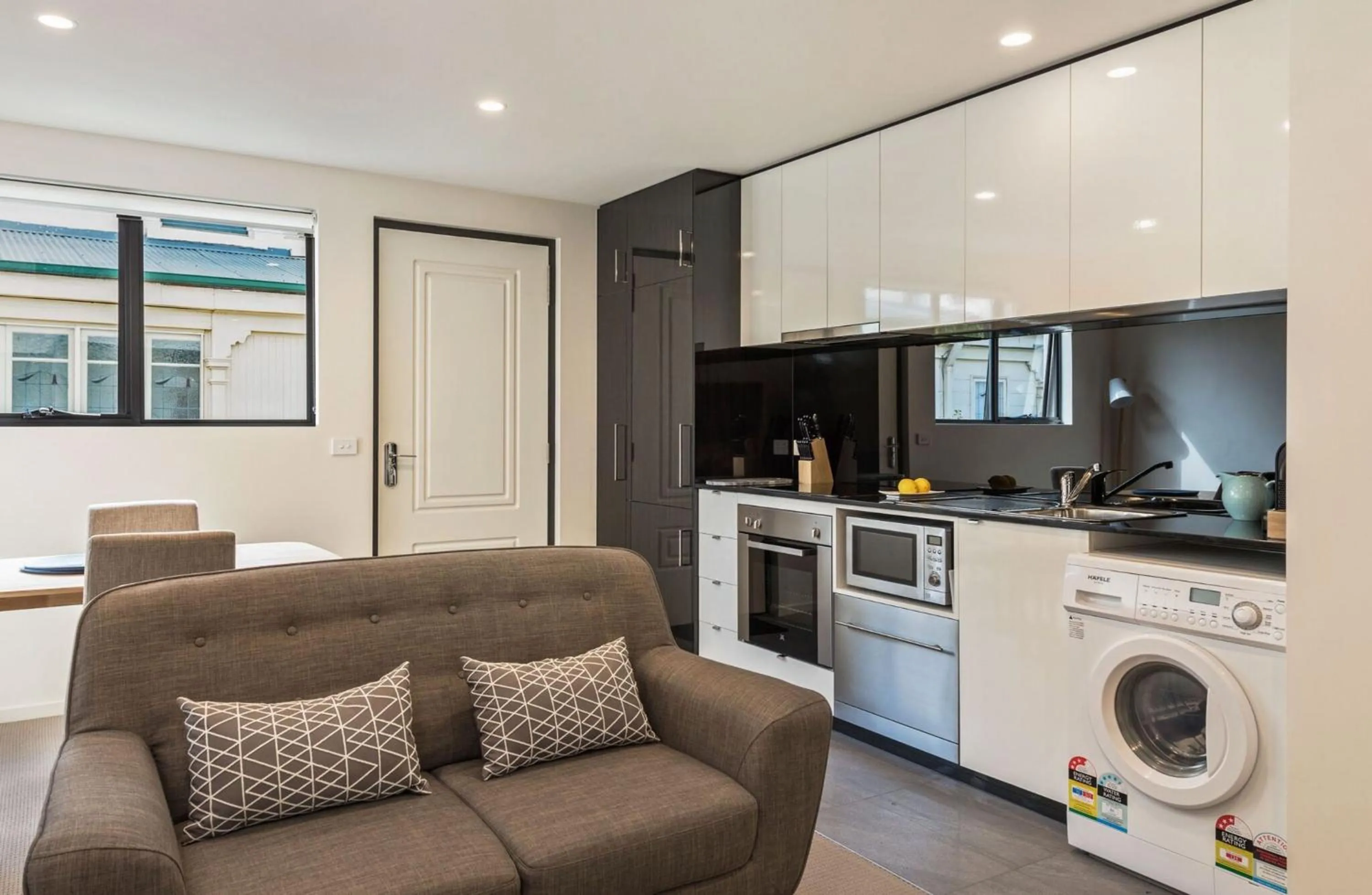 Living room in 110 Hampden Apartments