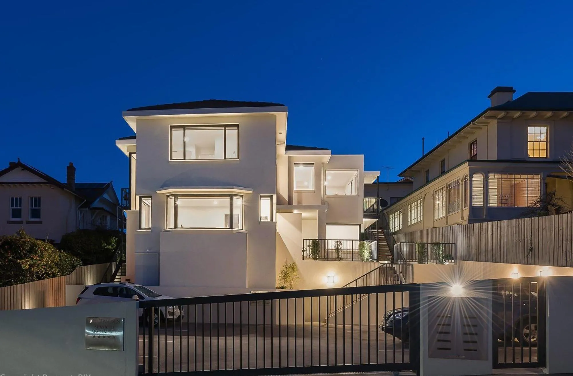 Facade/entrance in 110 Hampden Apartments