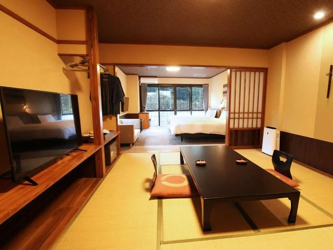 Bed in Kutsurogijyuku Shintaki