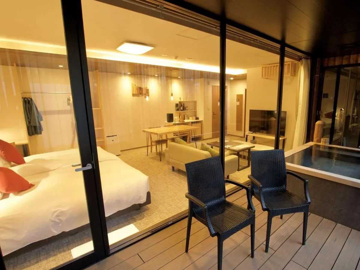 Bed in Kutsurogijyuku Shintaki