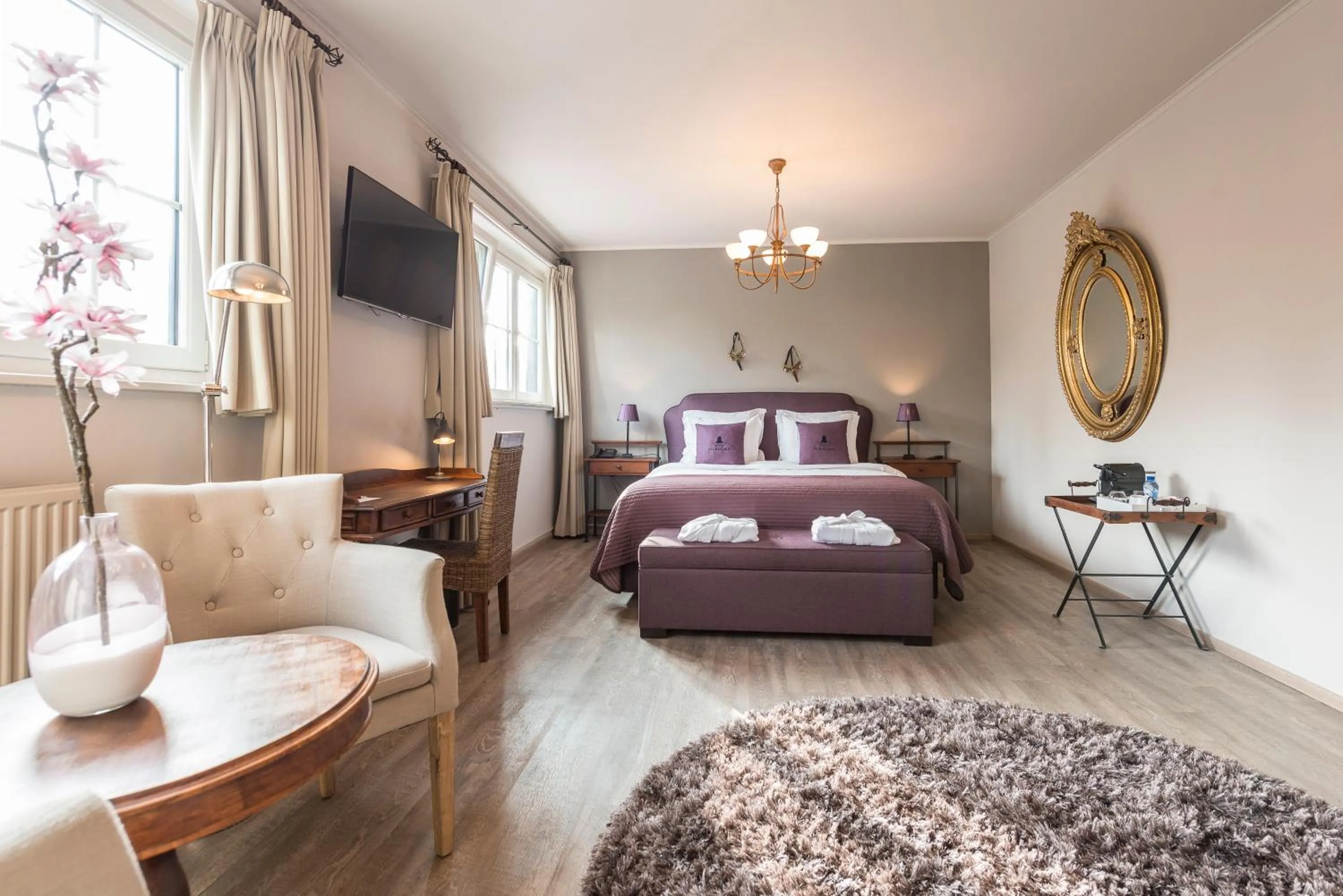 Bed in Charmehotel Klokkenhof