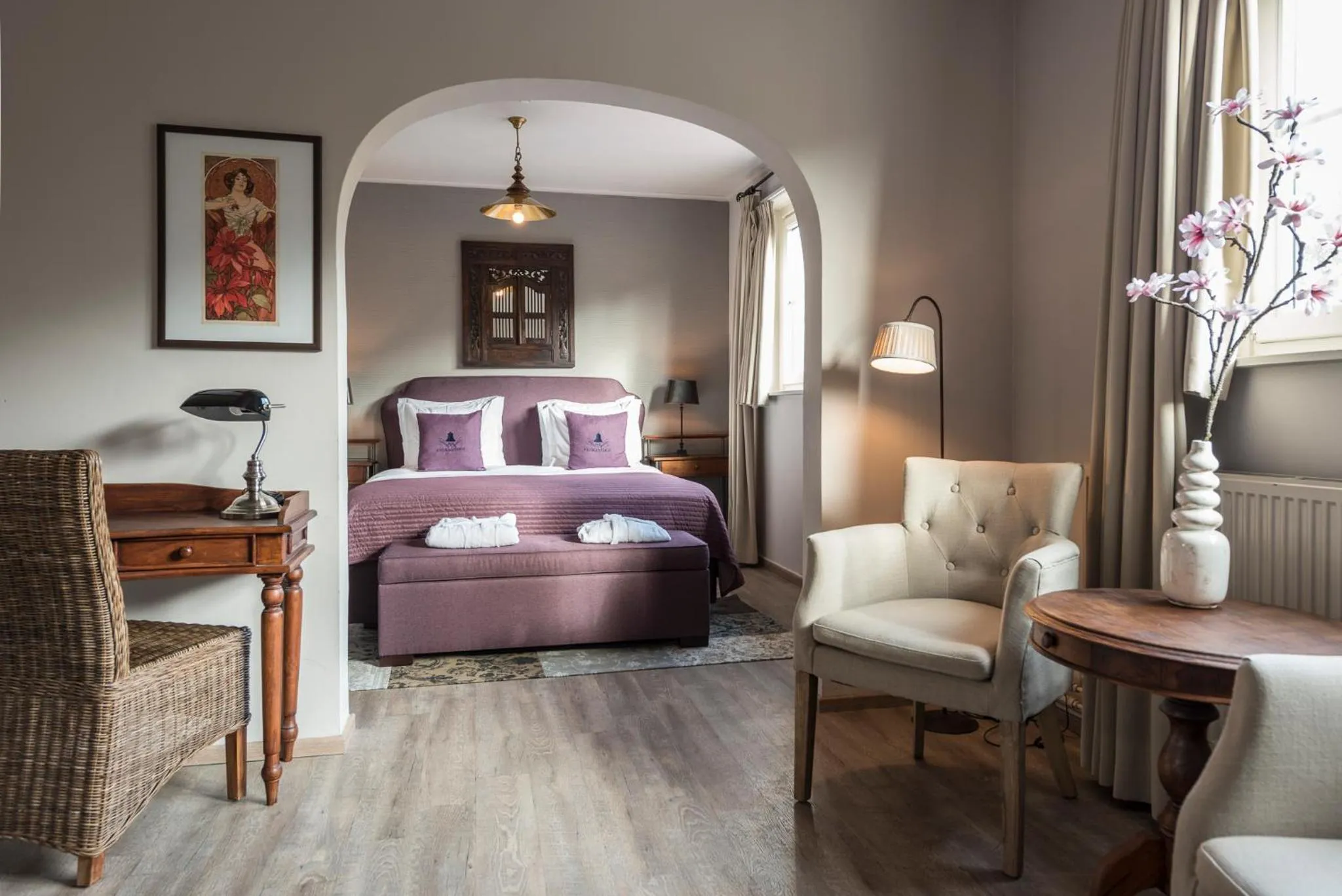 Bed in Charmehotel Klokkenhof