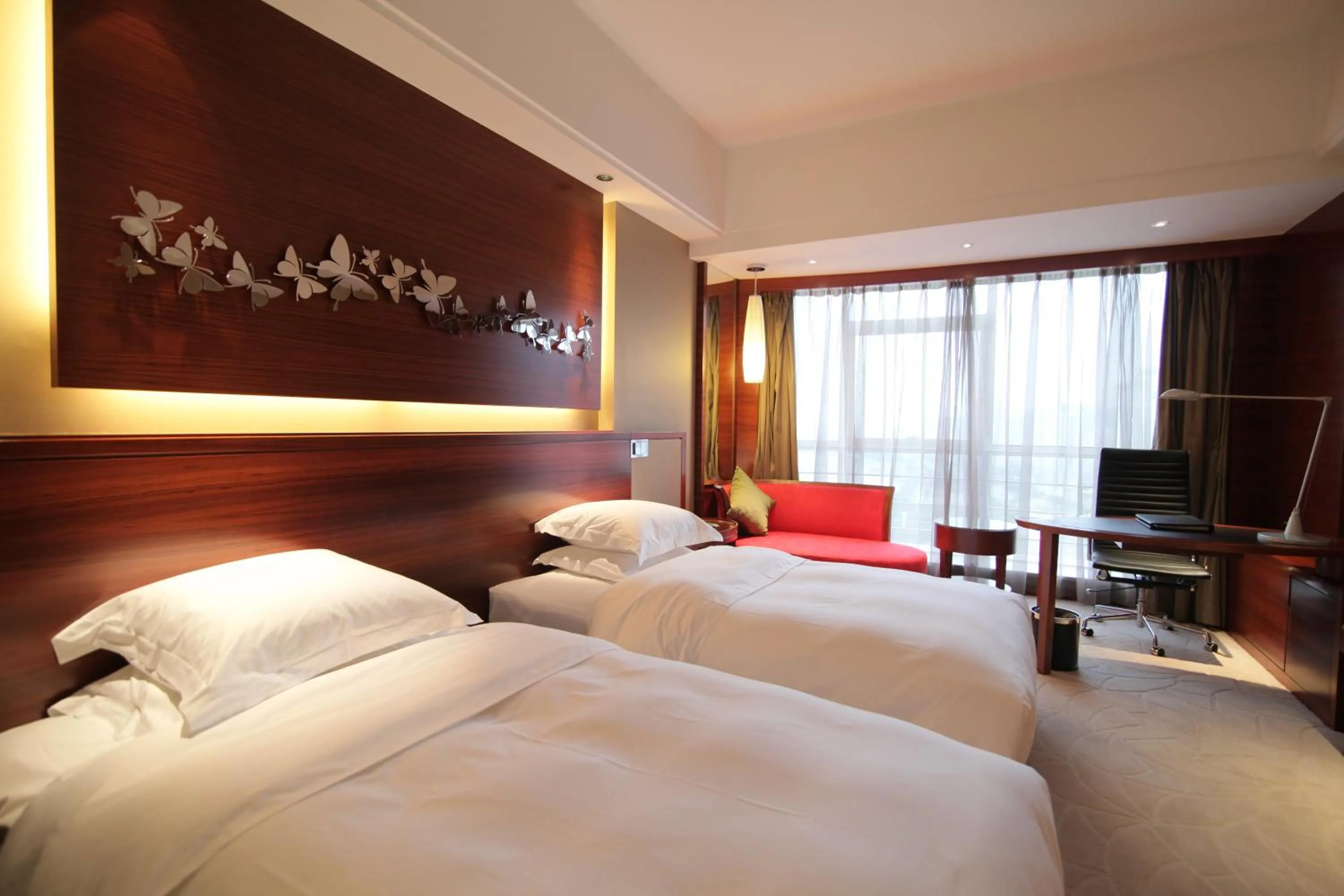 Bed in Huangyan Yaoda Hotel