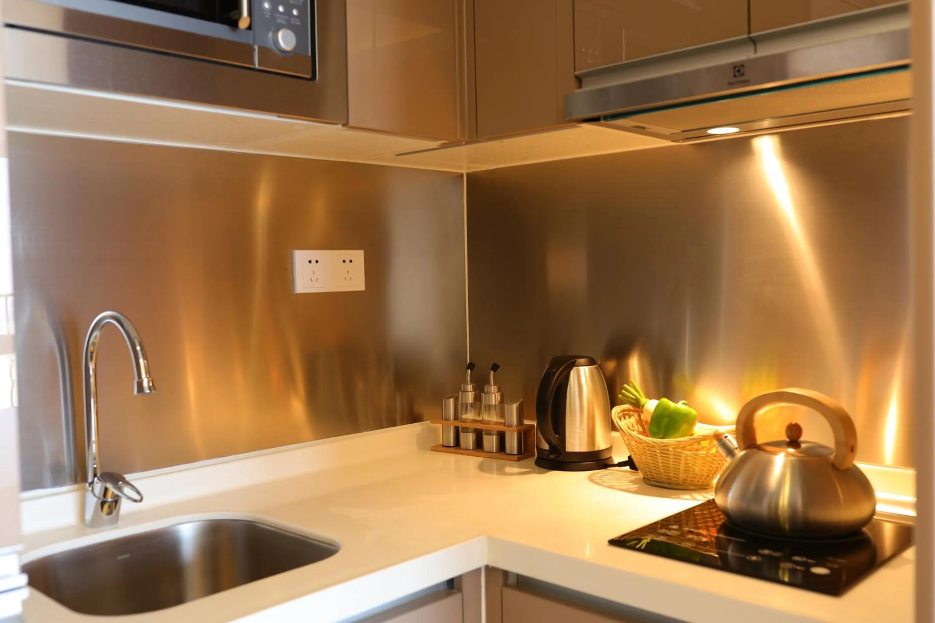 Kitchen or kitchenette in Yuwa Serviced Residence