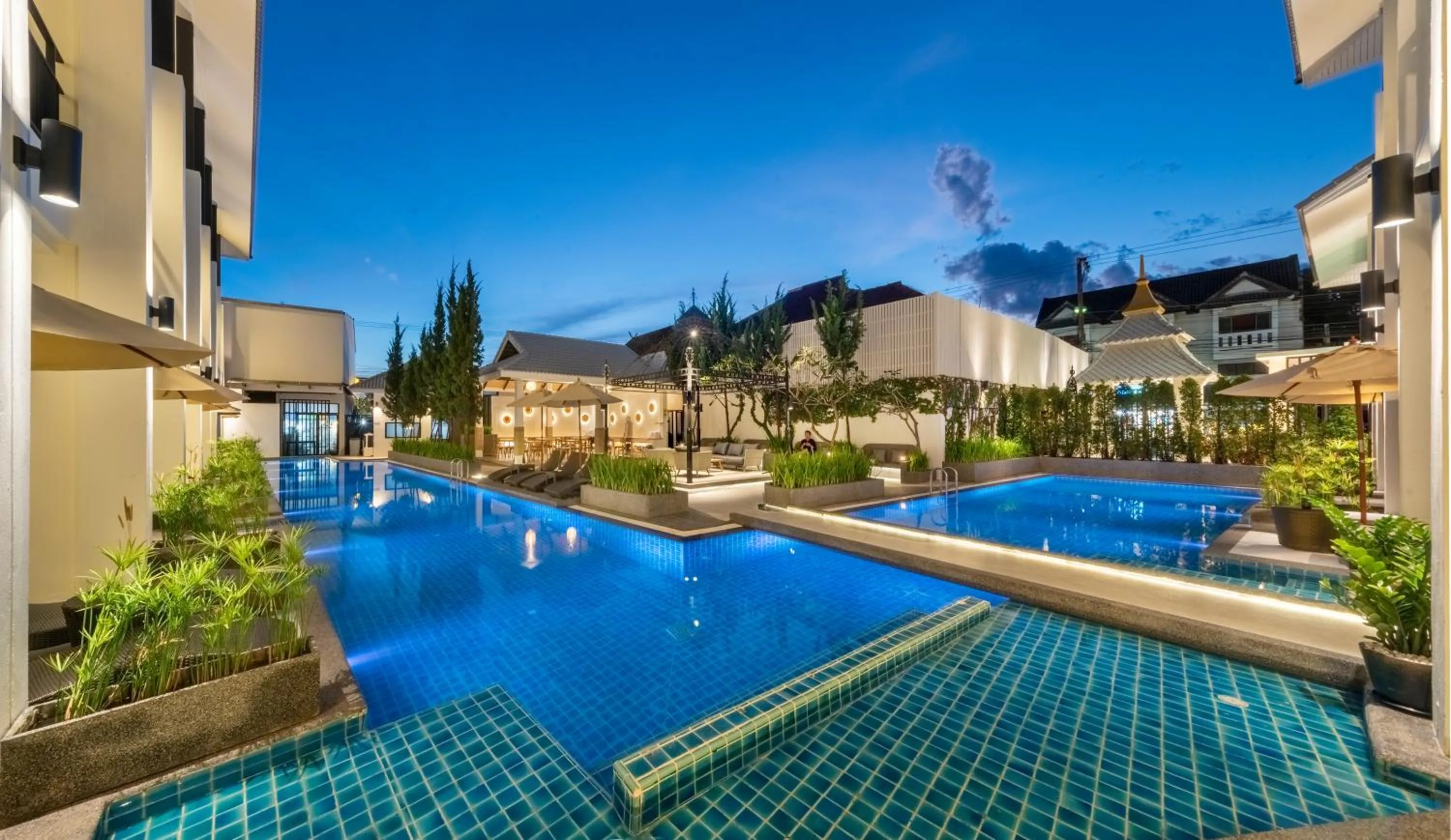 Pool view in Ai Pai Hotel - 50m to Pai Walking Street & Night Market