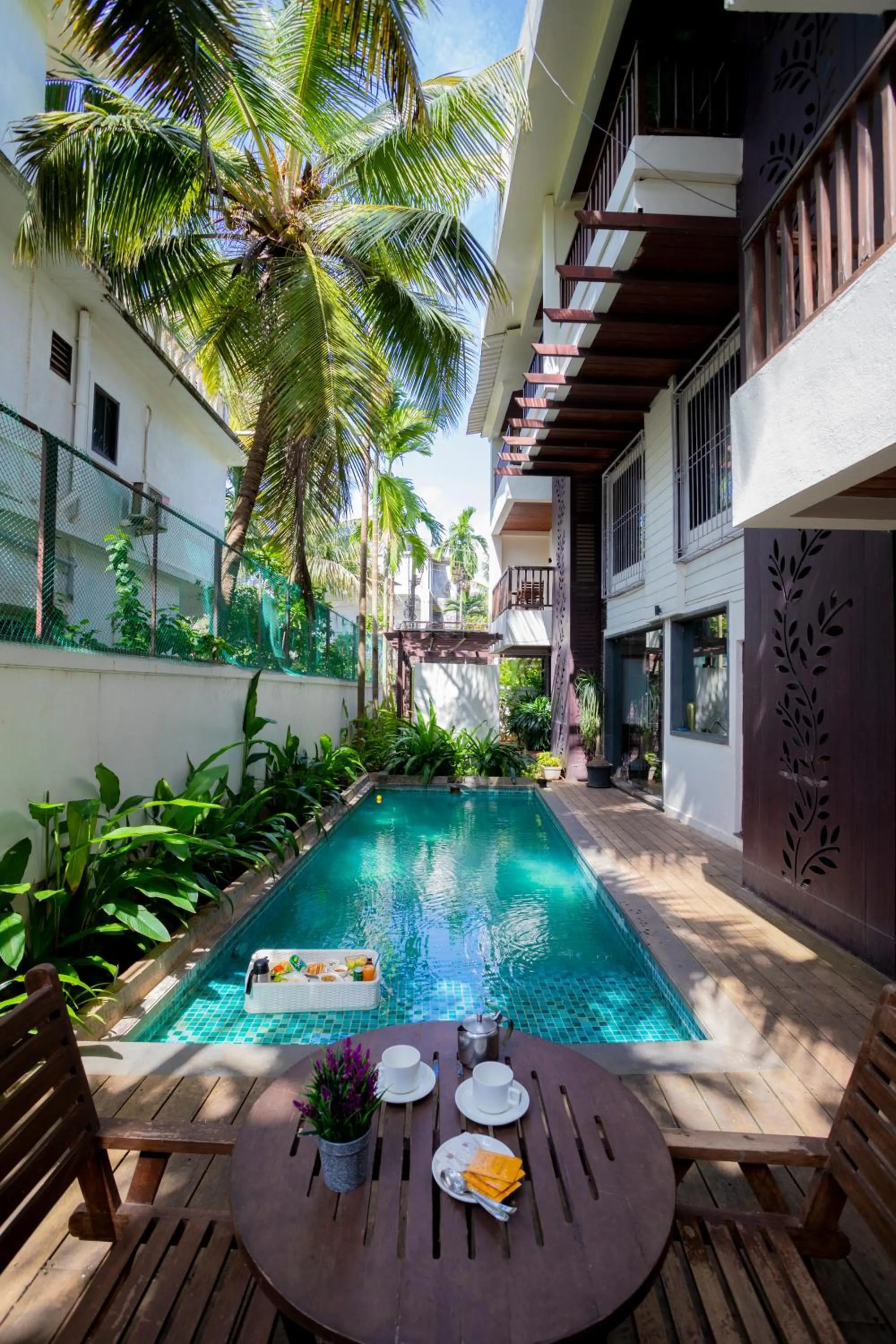Swimming pool in Riva Boutique Apartments