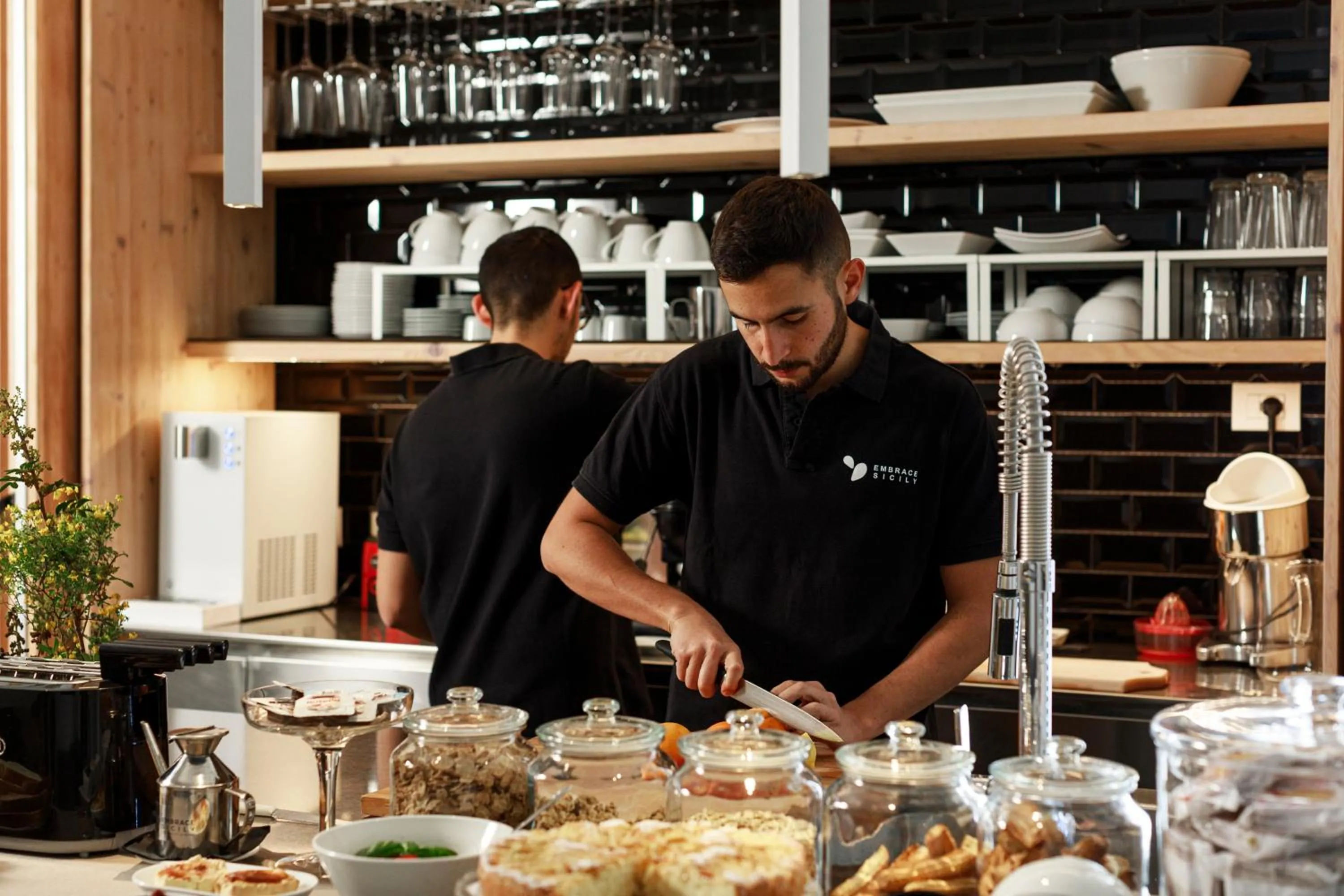 Buffet breakfast in Embrace Sicily Guest House