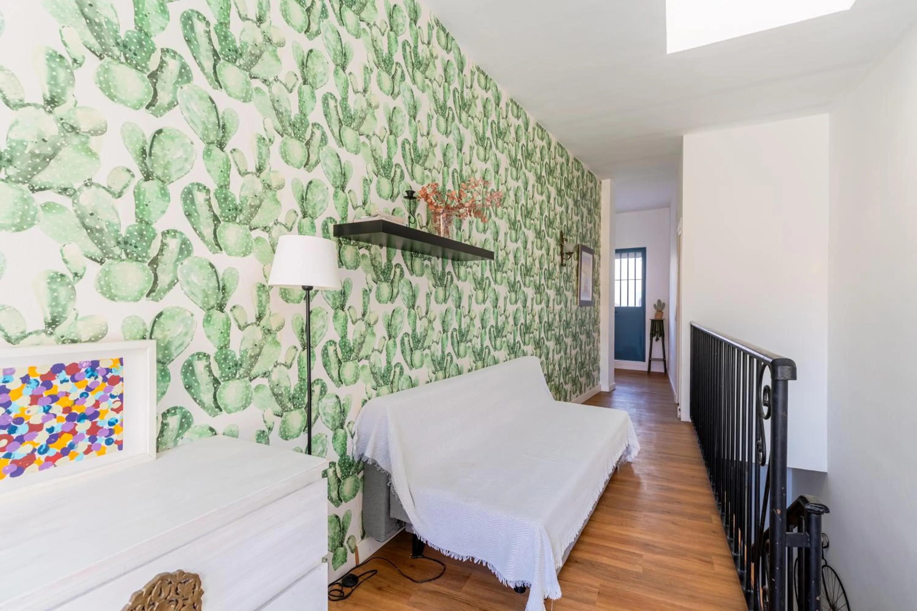 Bed in HOUSE SEVILLANA 6 habitaciones