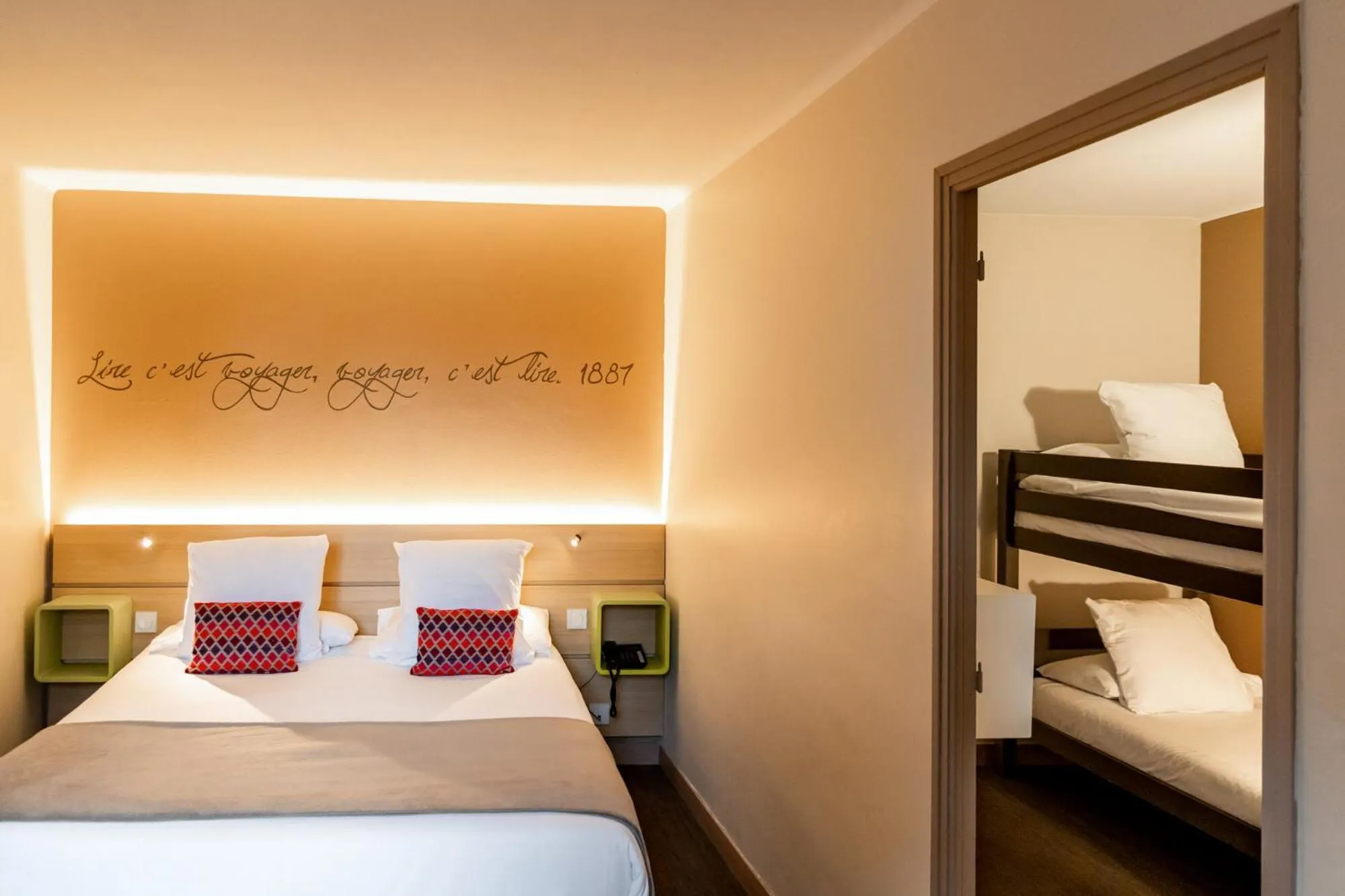 Bedroom, Bed in Hôtel du Château Dinan - Originals Boutique