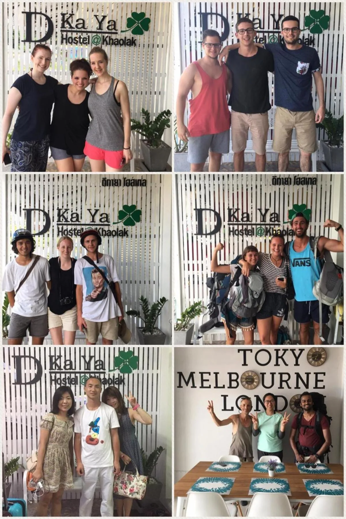 group of guests in DKaYa Hostel