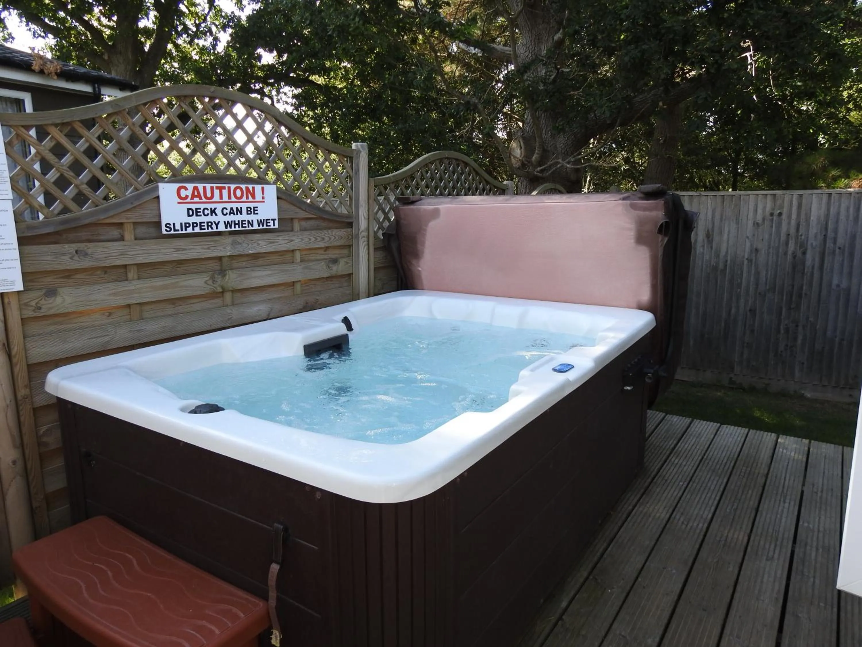 Hot Tub in Golden Cross Holiday Park