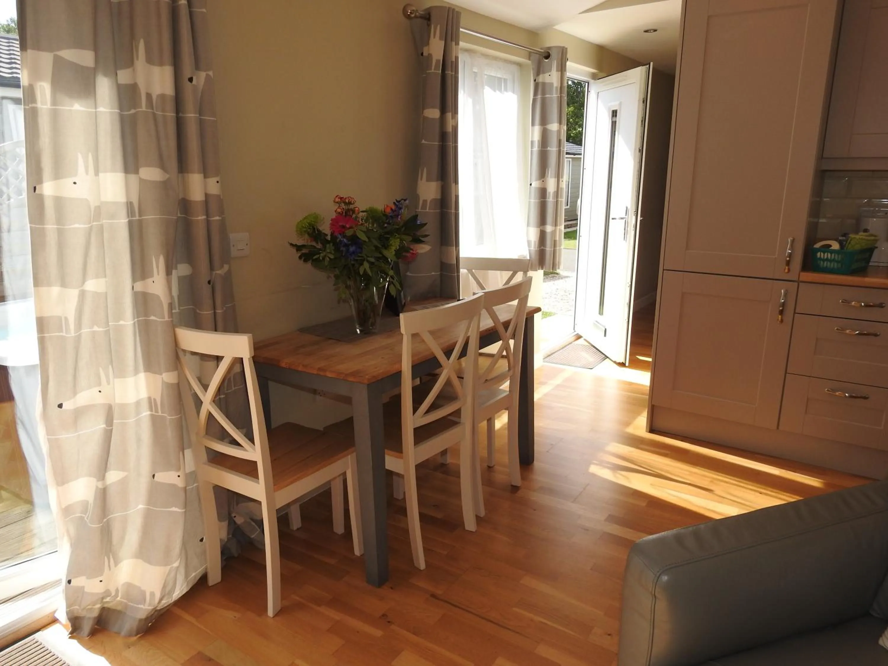 Dining area in Golden Cross Holiday Park