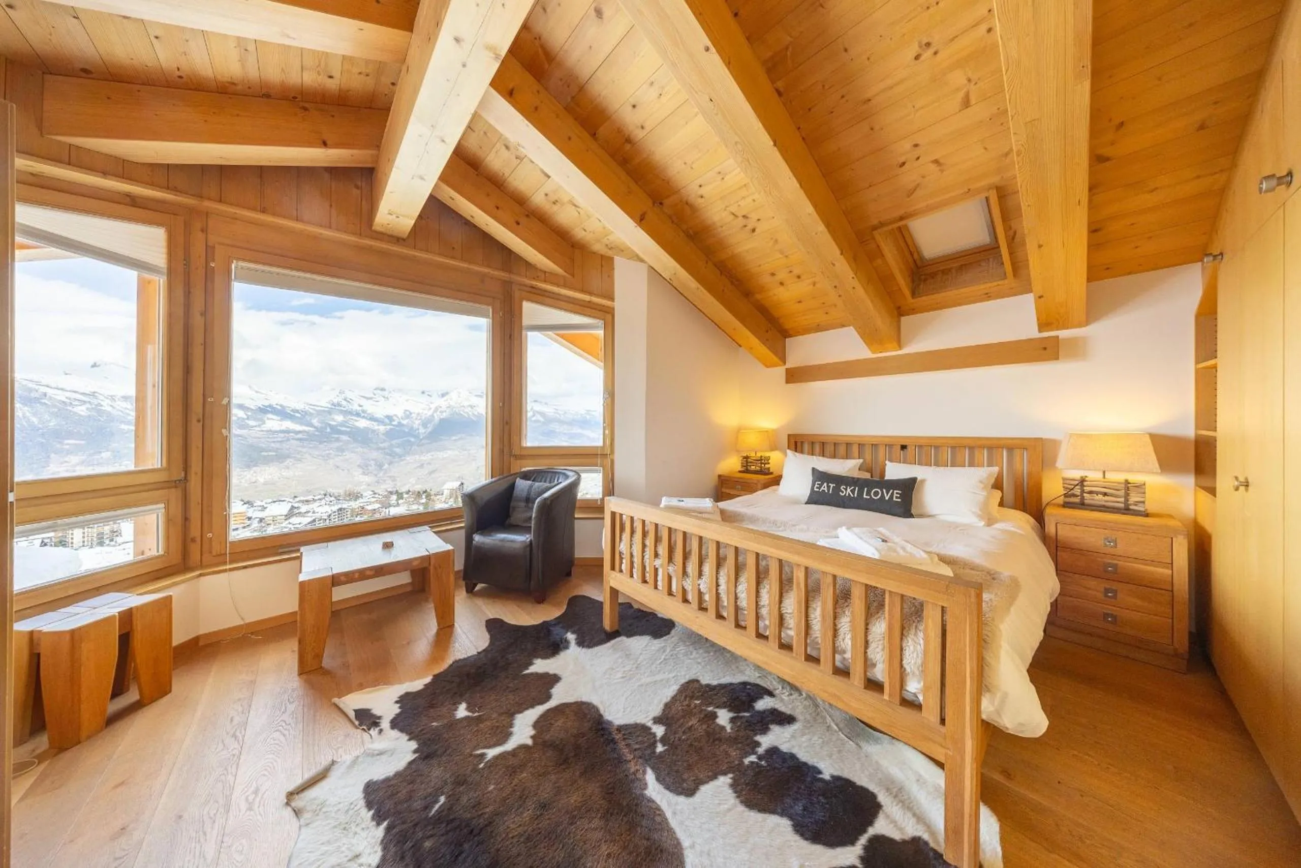 Bed in Chalet Enchanteur