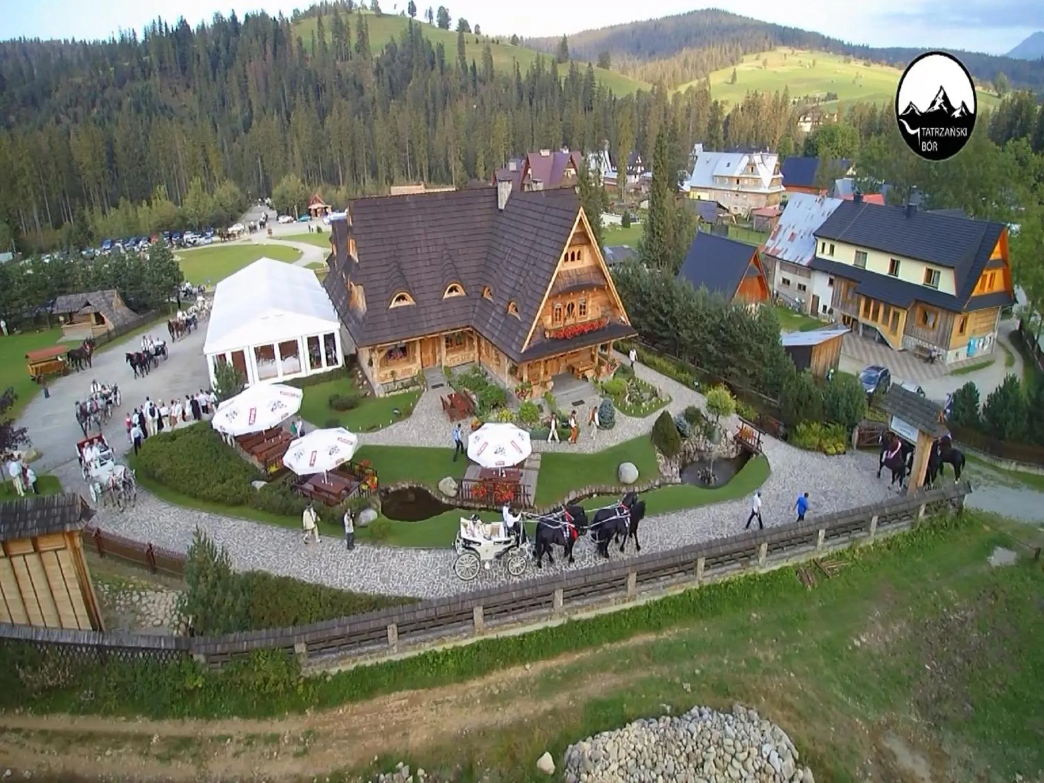 Bird's eye view in Tatrzański Bór Apartamenty