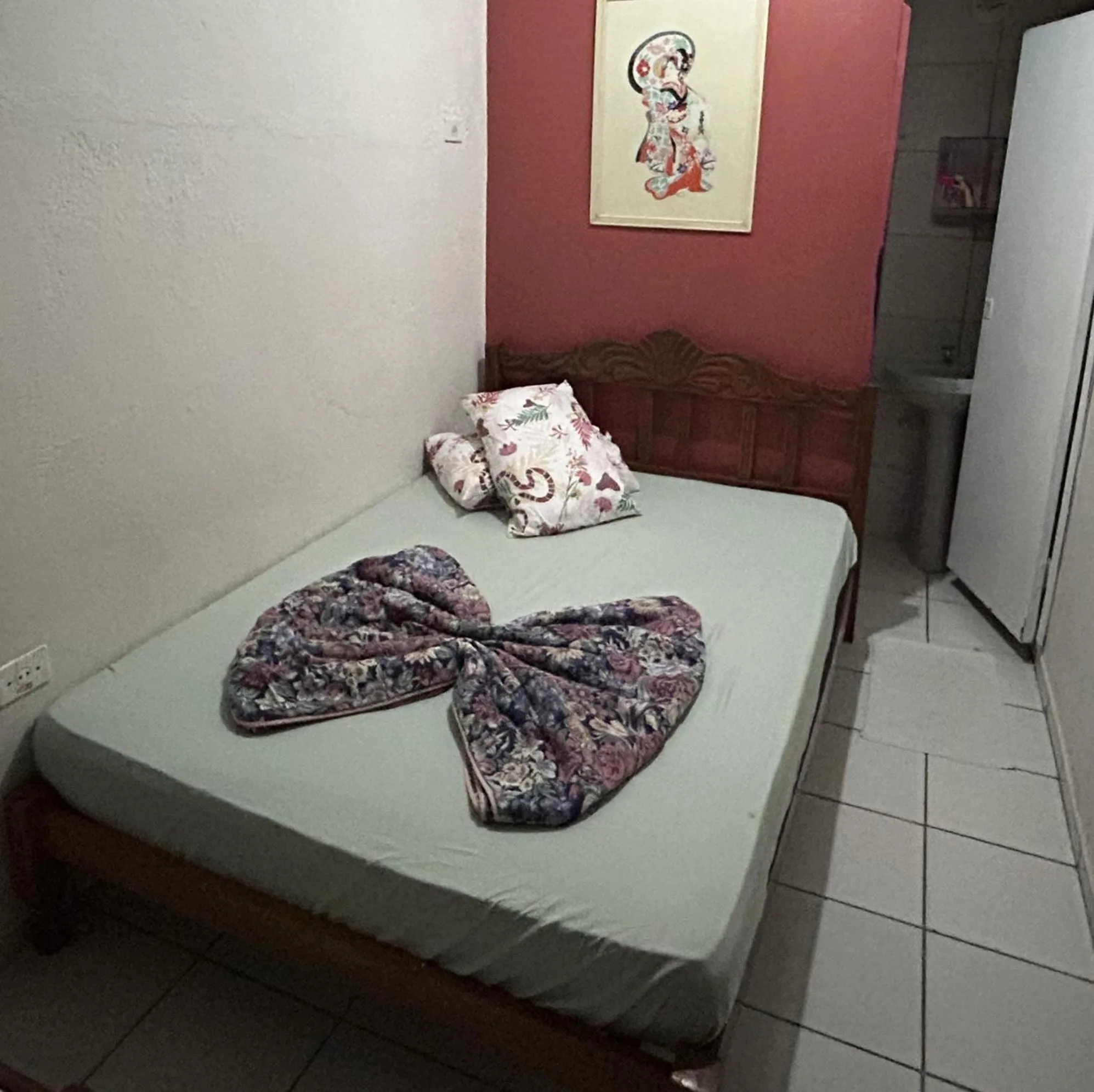 Bed in Pousada Orquidário