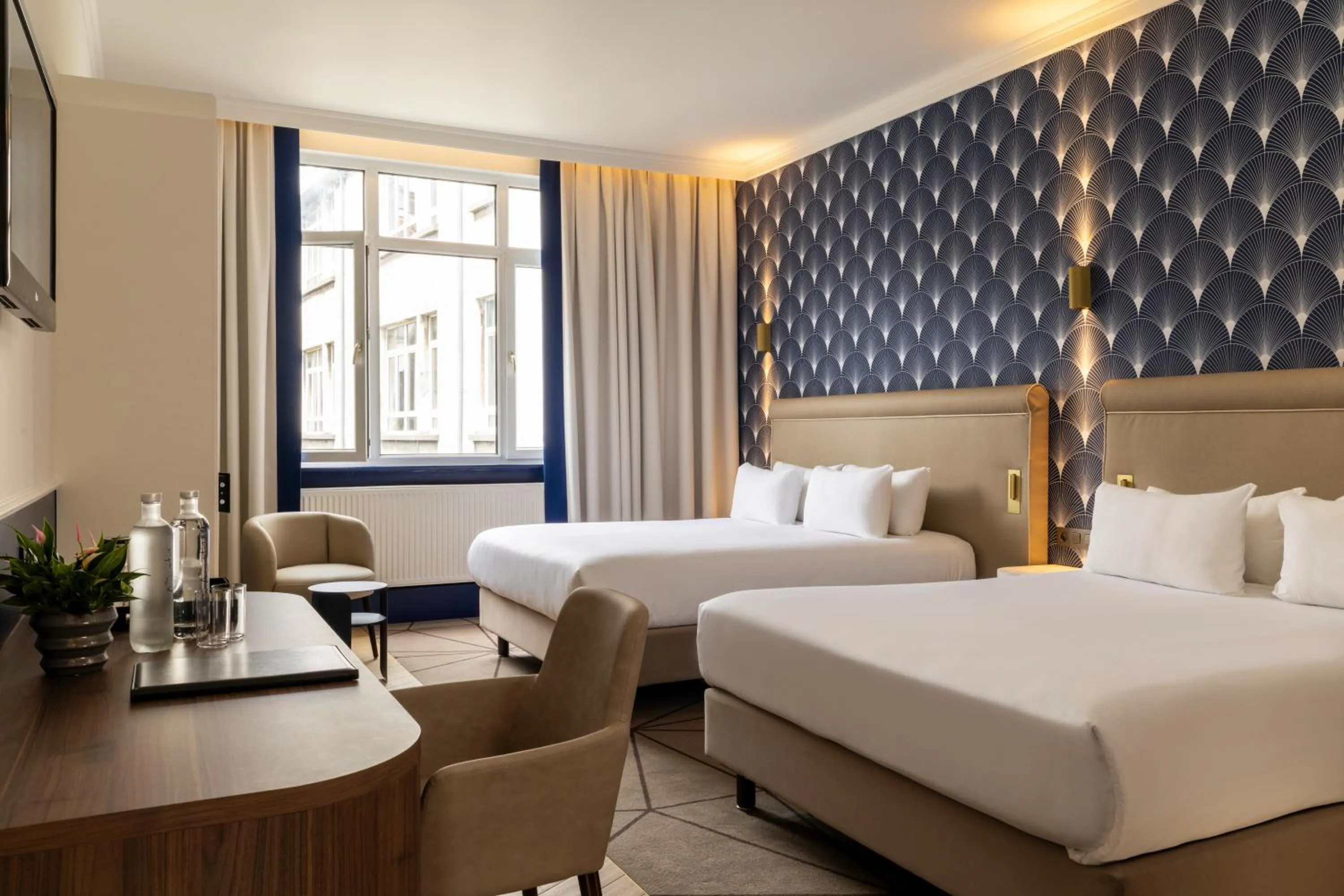 Bed in Hotel The Augustin