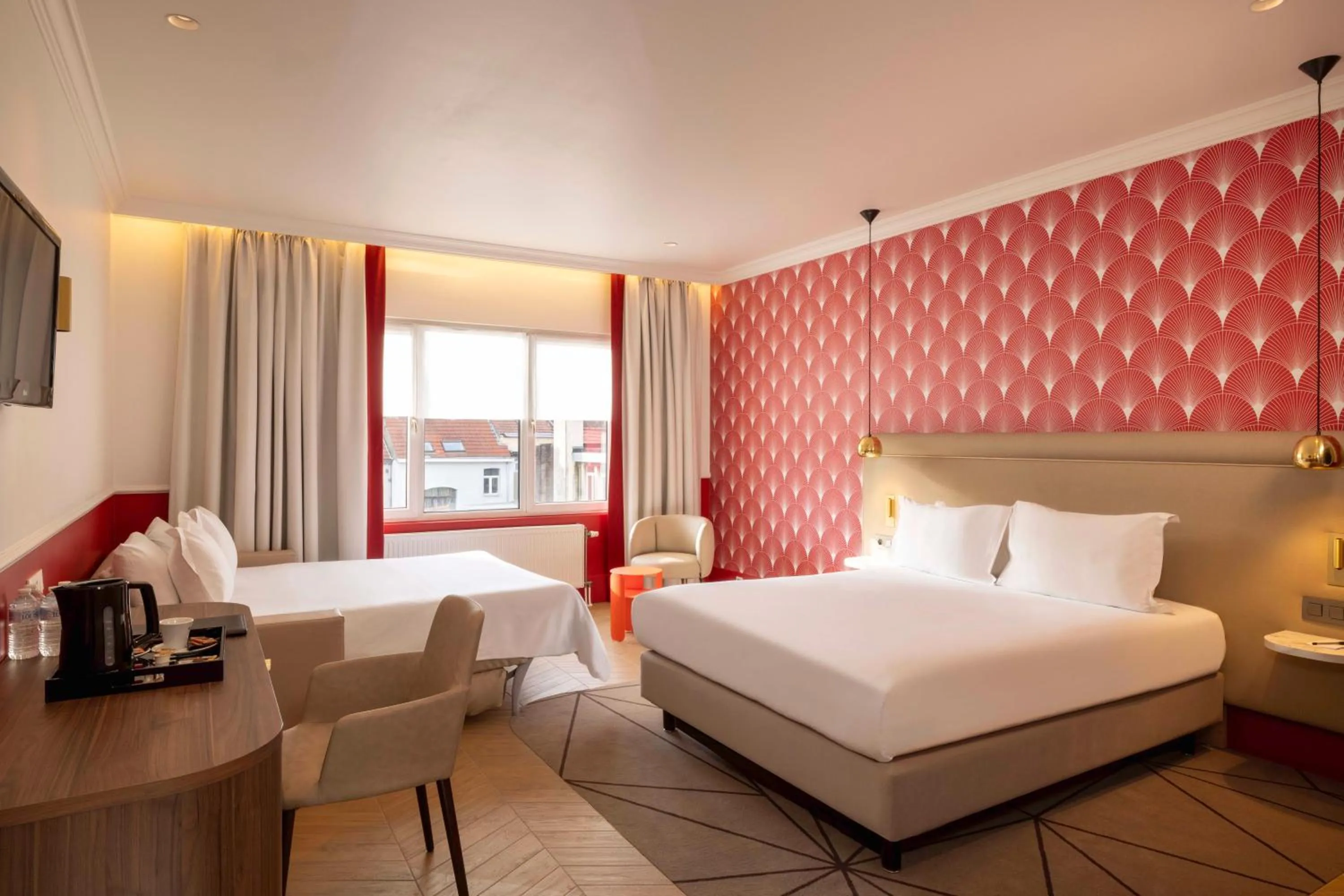 Bed in Hotel The Augustin