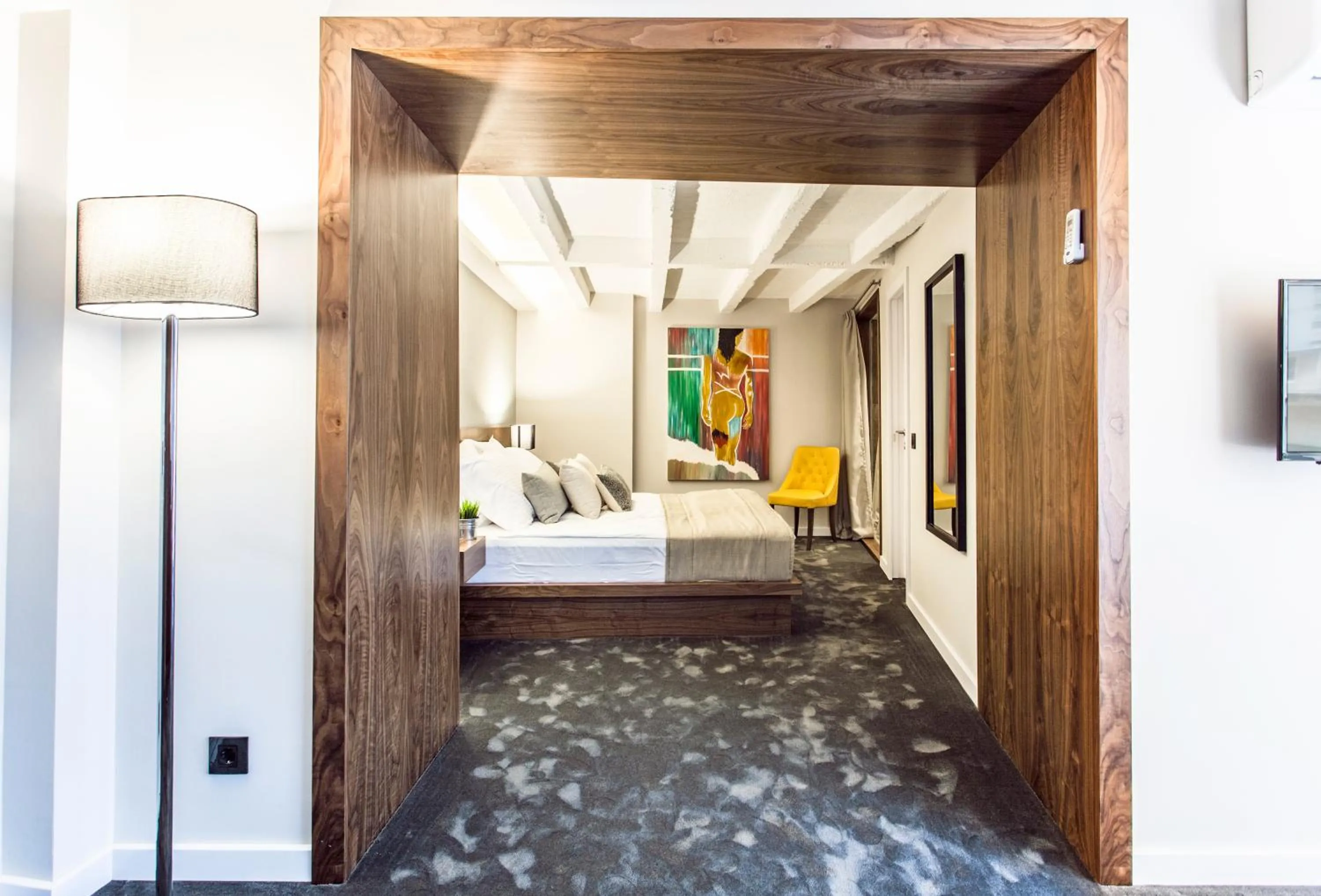 Bed in Nomad Luxury Suites