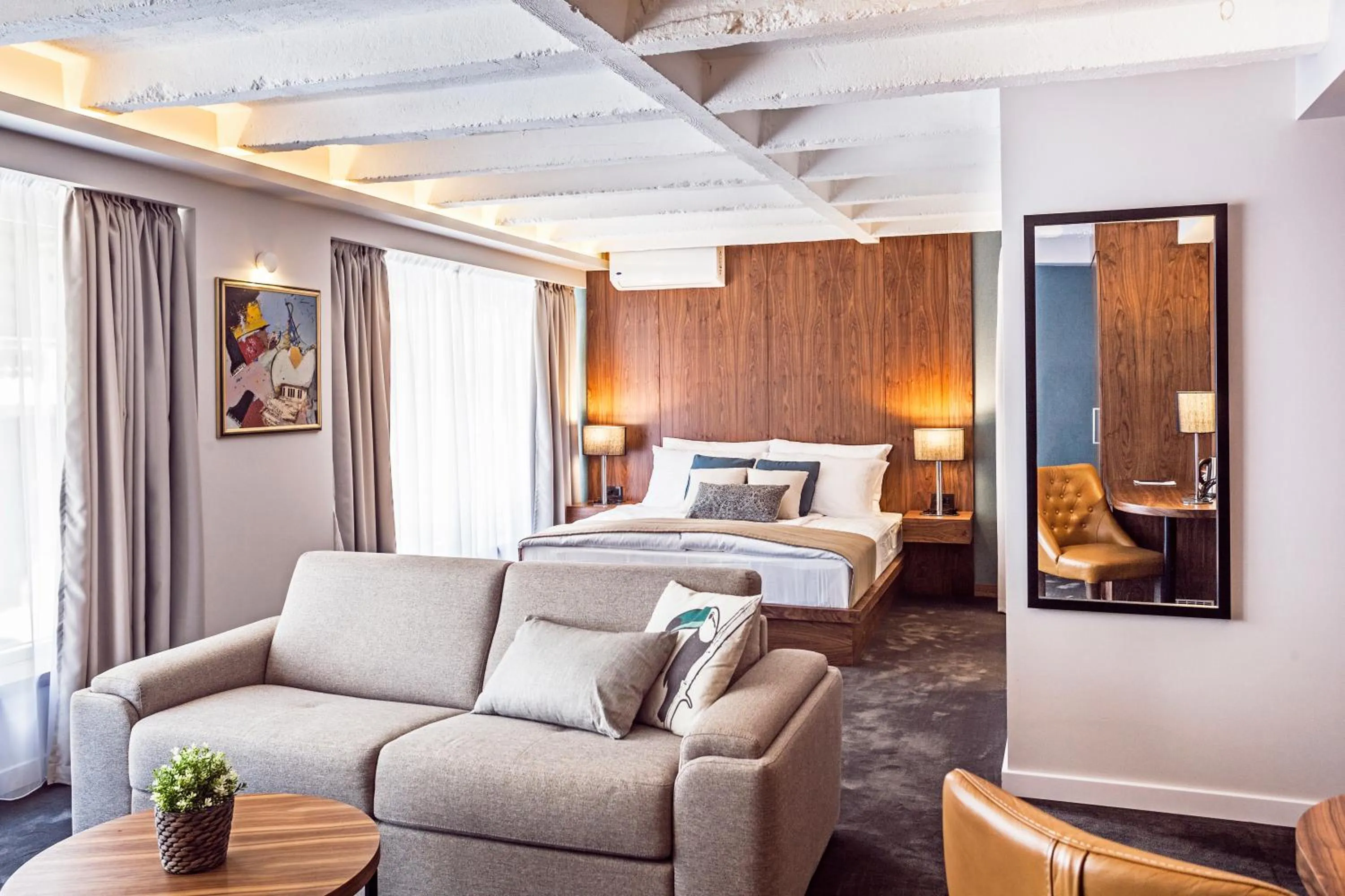 Bed in Nomad Luxury Suites