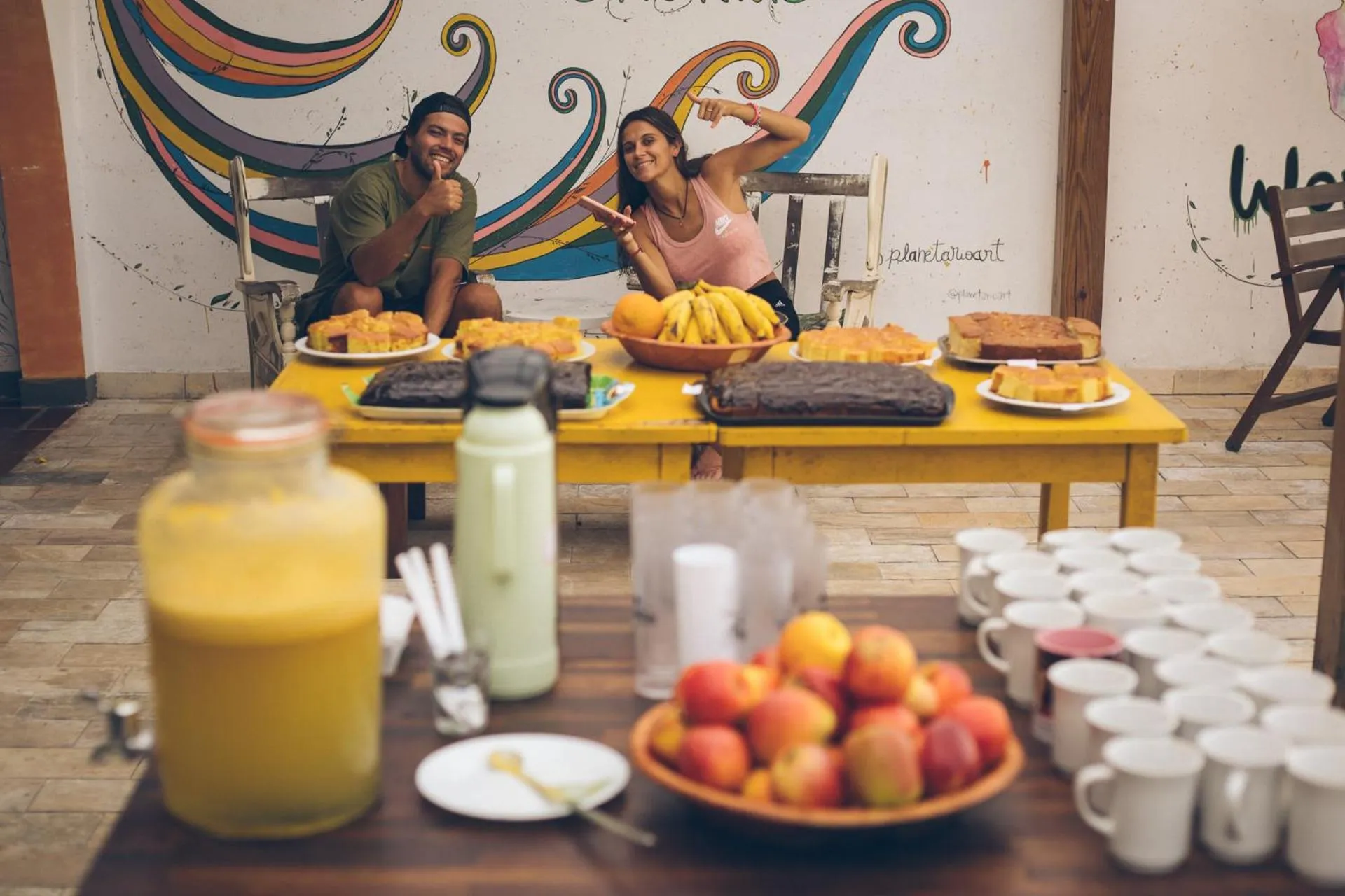 Patio in World Hostel - Canasvieiras