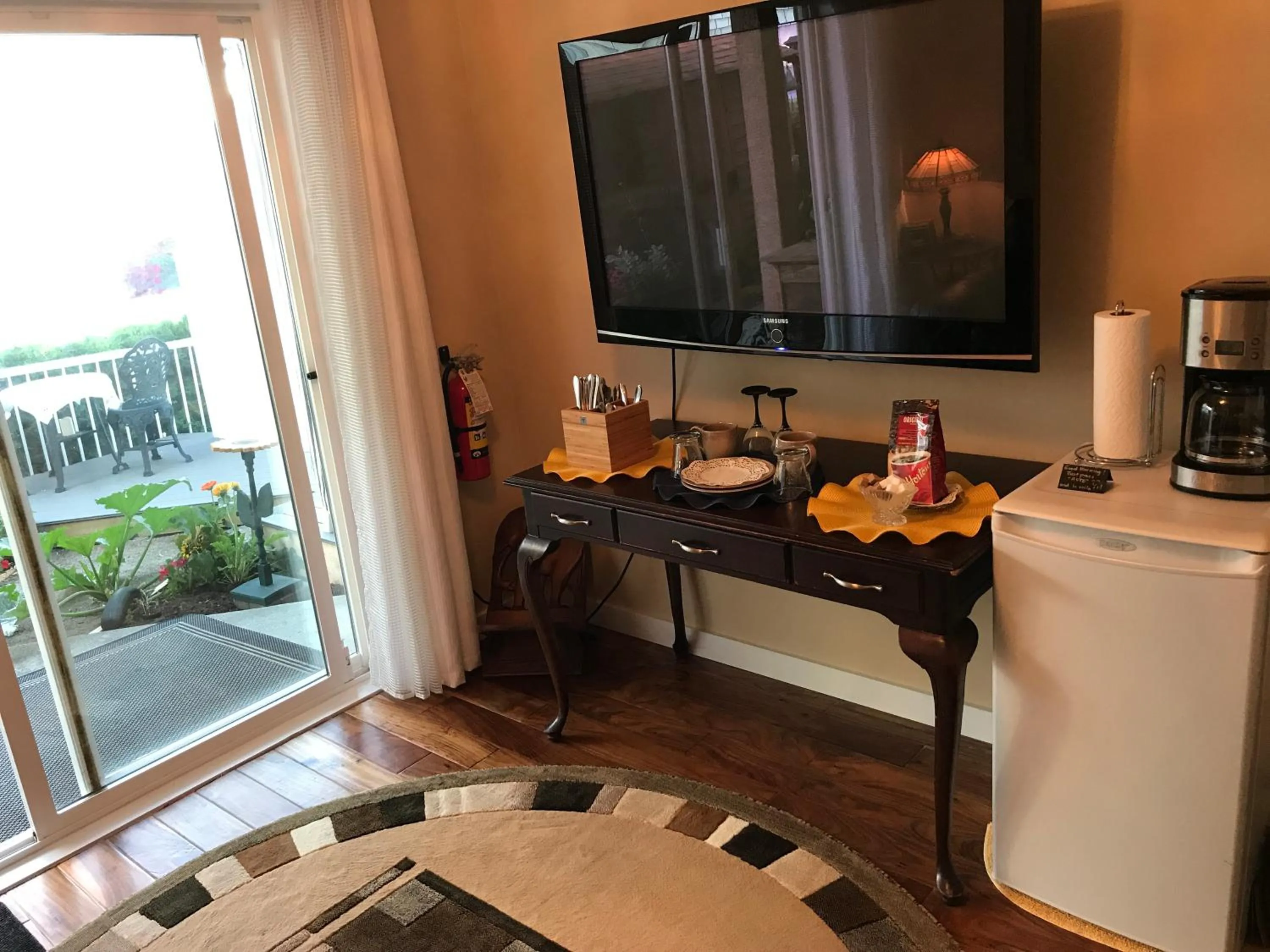 Patio in Donna's Bed & Breakfast