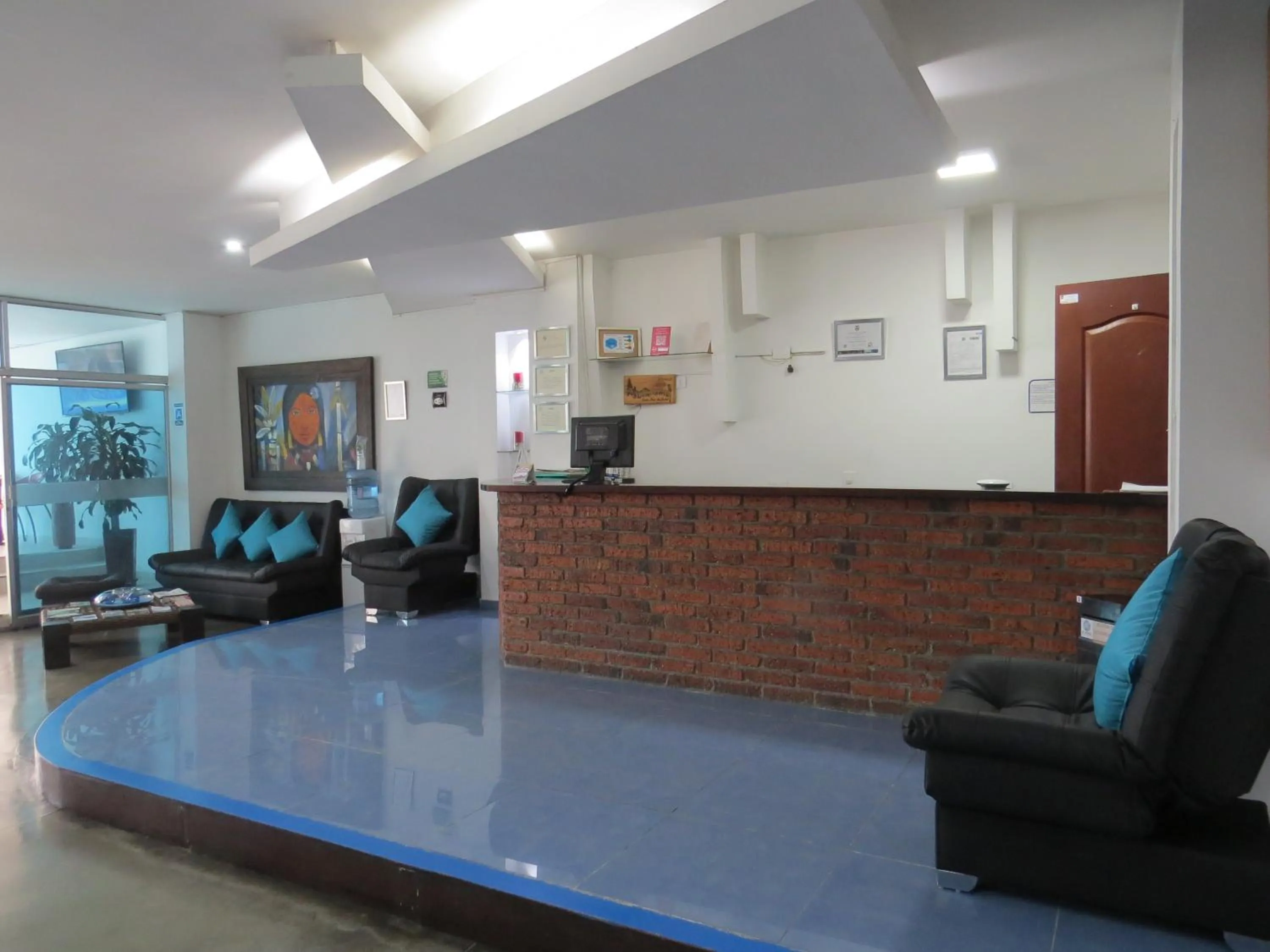 Lobby or reception in Hotel Los Cristales