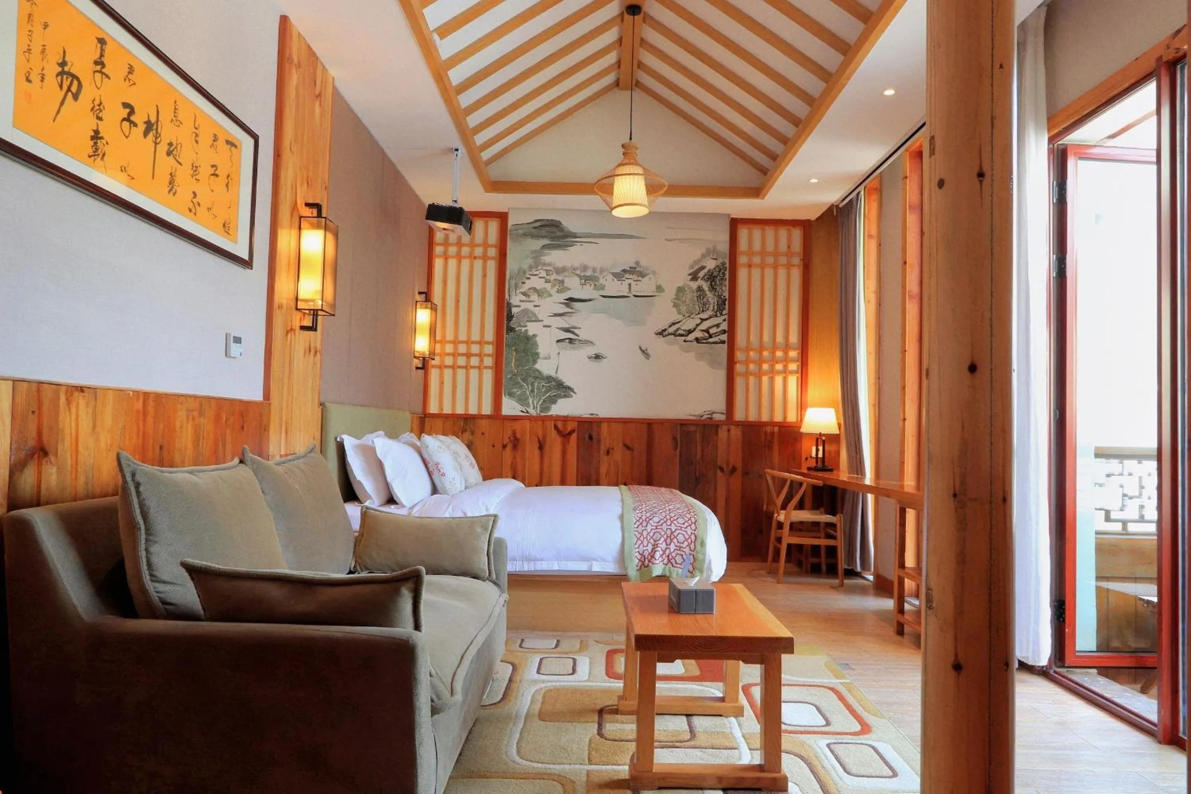 Photo of the whole room, Bed in Mild Spring Boutique Hotel