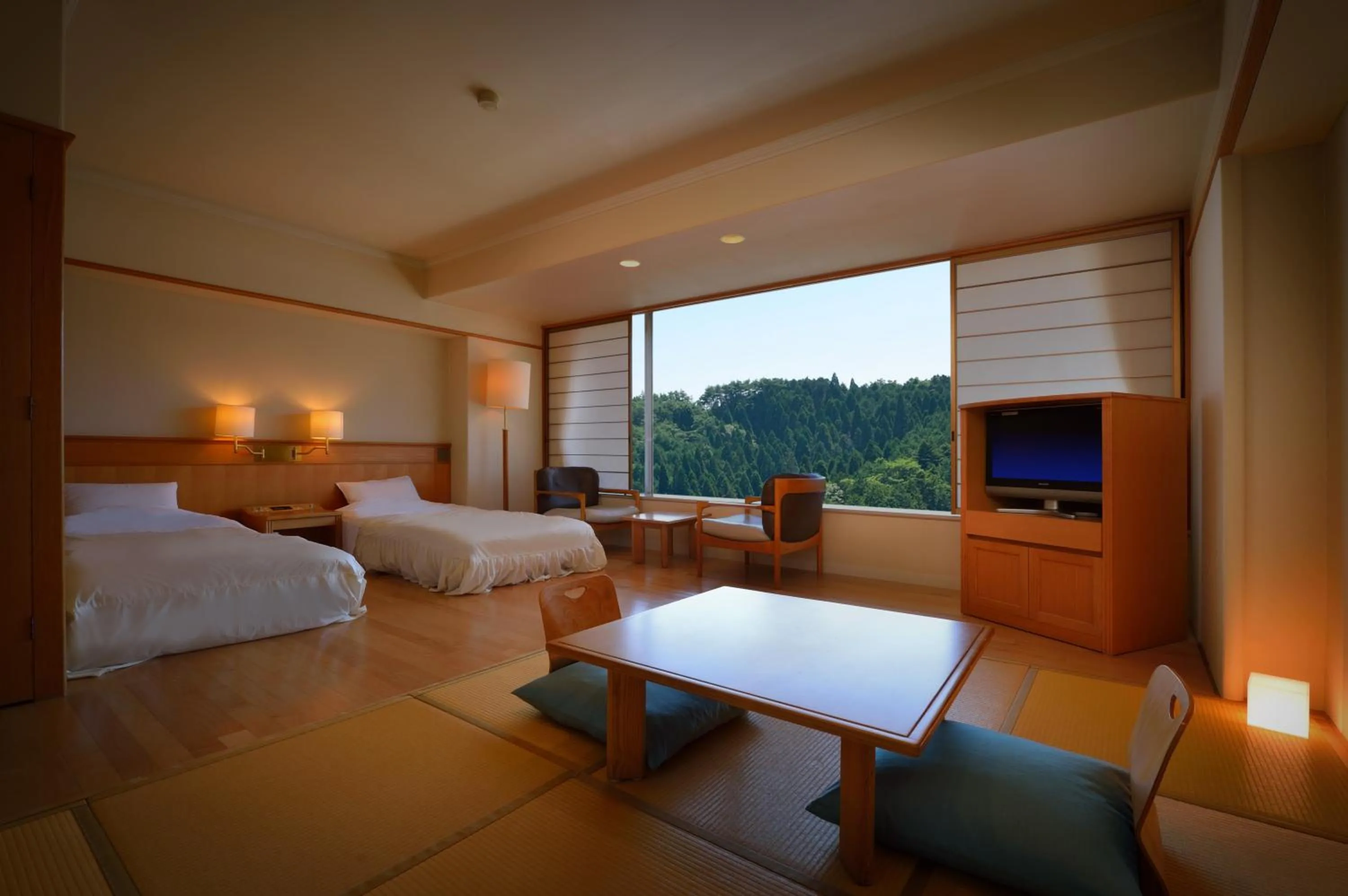 Photo of the whole room, Bed in Hotel Matsushima Taikanso