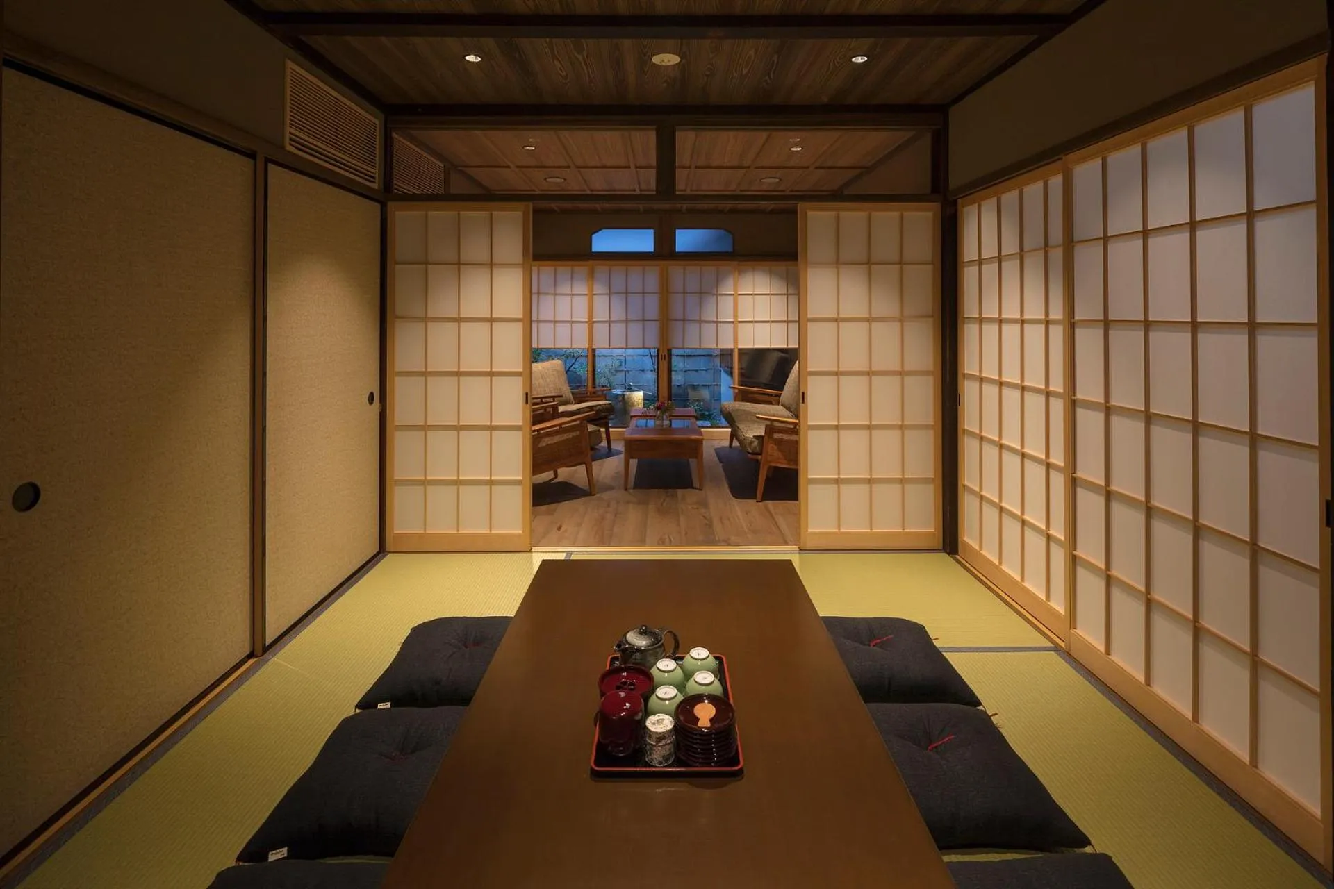 Living room in Sumitsugu Machiya House