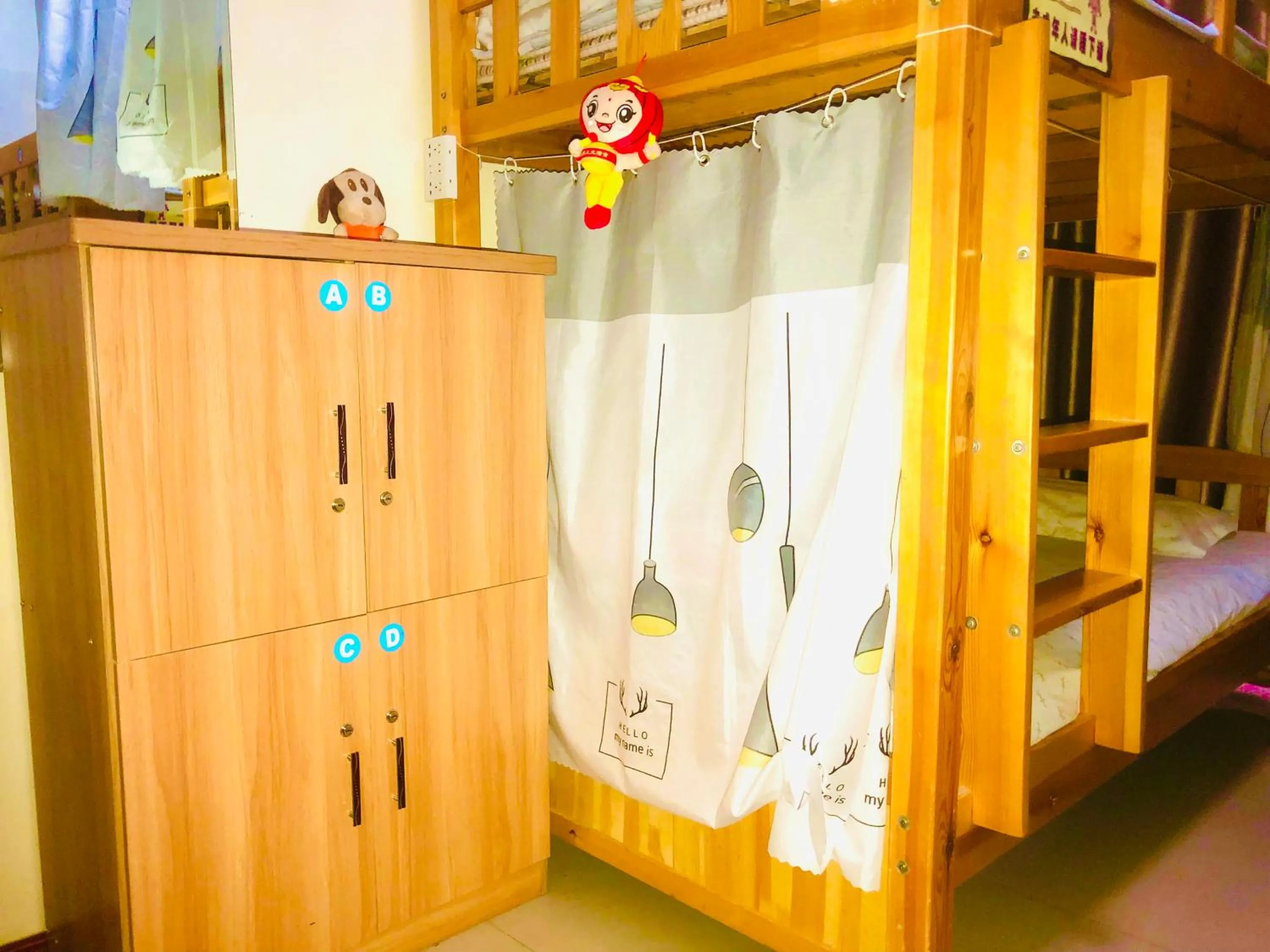 wardrobe, Bed in The Silk Road Travelers Hostel