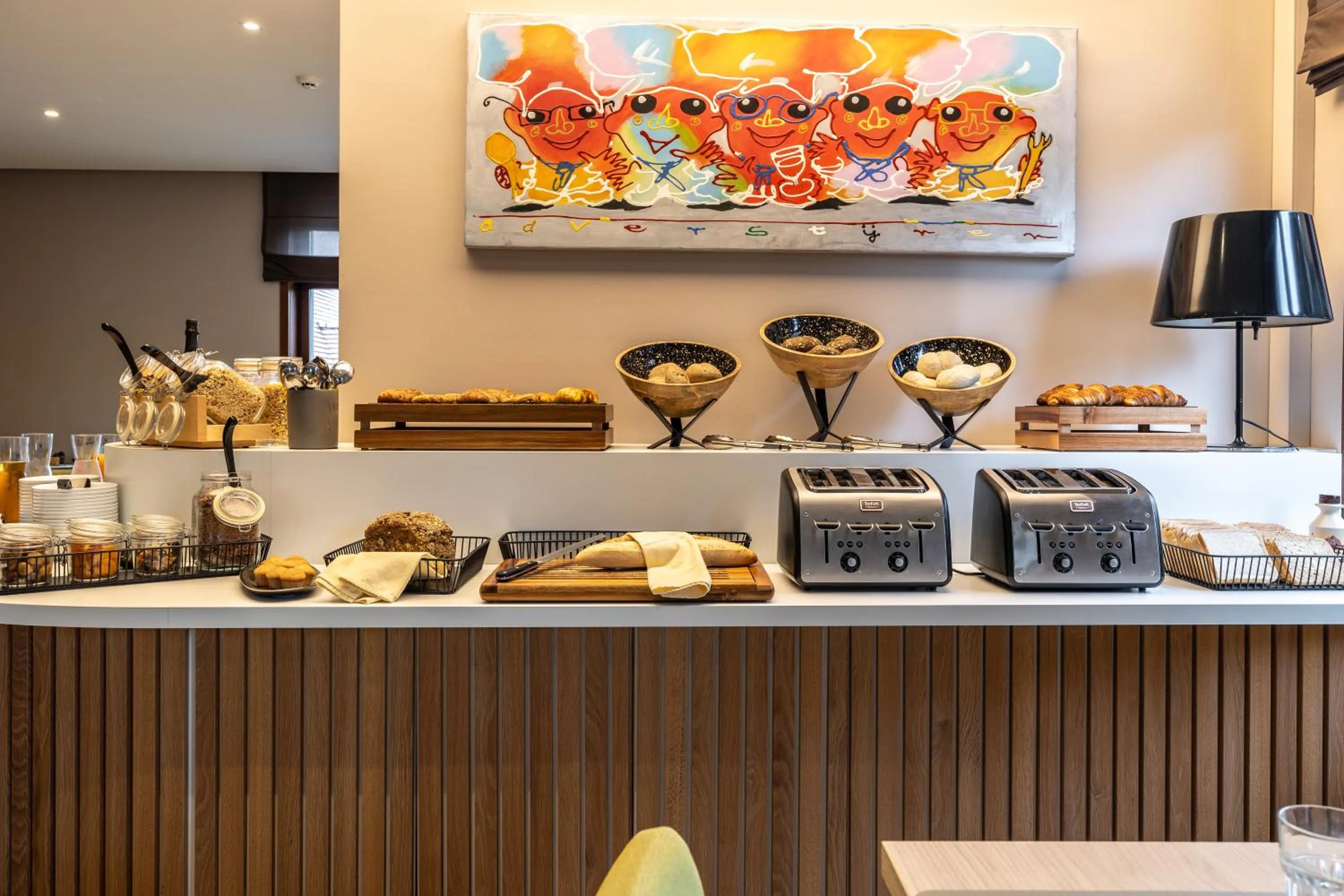 Buffet breakfast in Hotel Olympia in Bruges